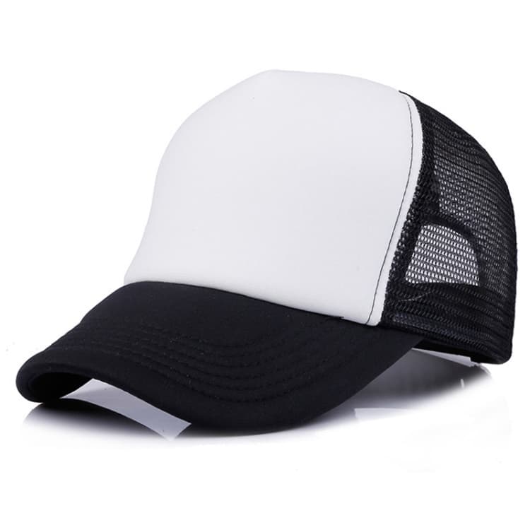 Blank Board Mesh Adjustable Baseball Cap(Black)