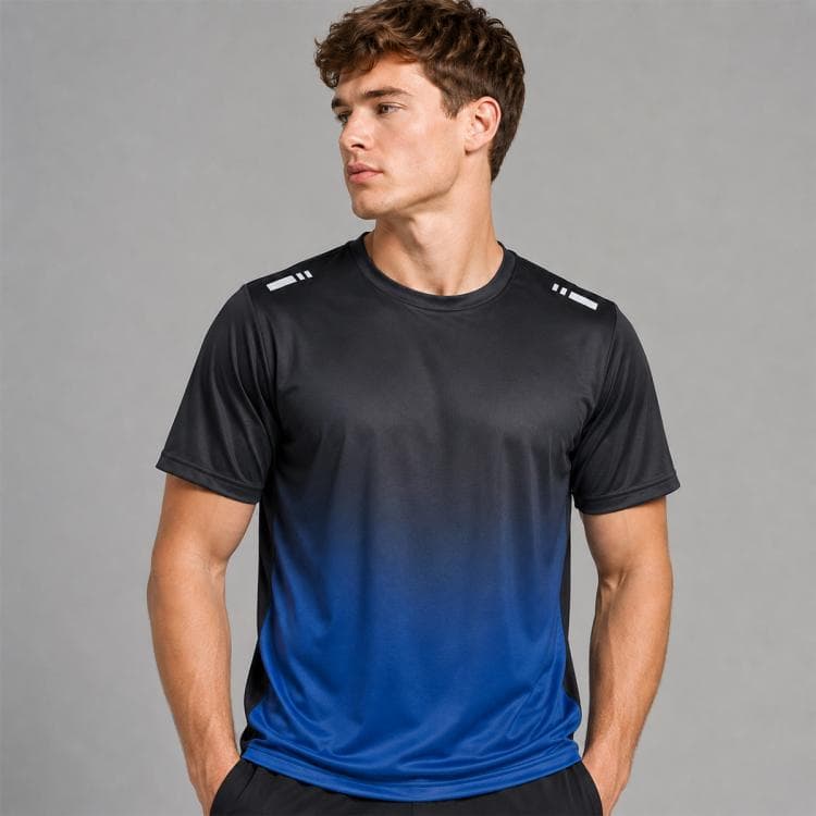 Mens Running Quick-Dry Summer Ice Silk Short-sleeved - Miniatura 4