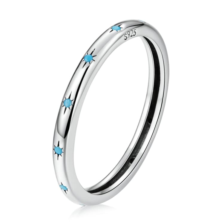 S925 Sterling Silver Star Women Ring
