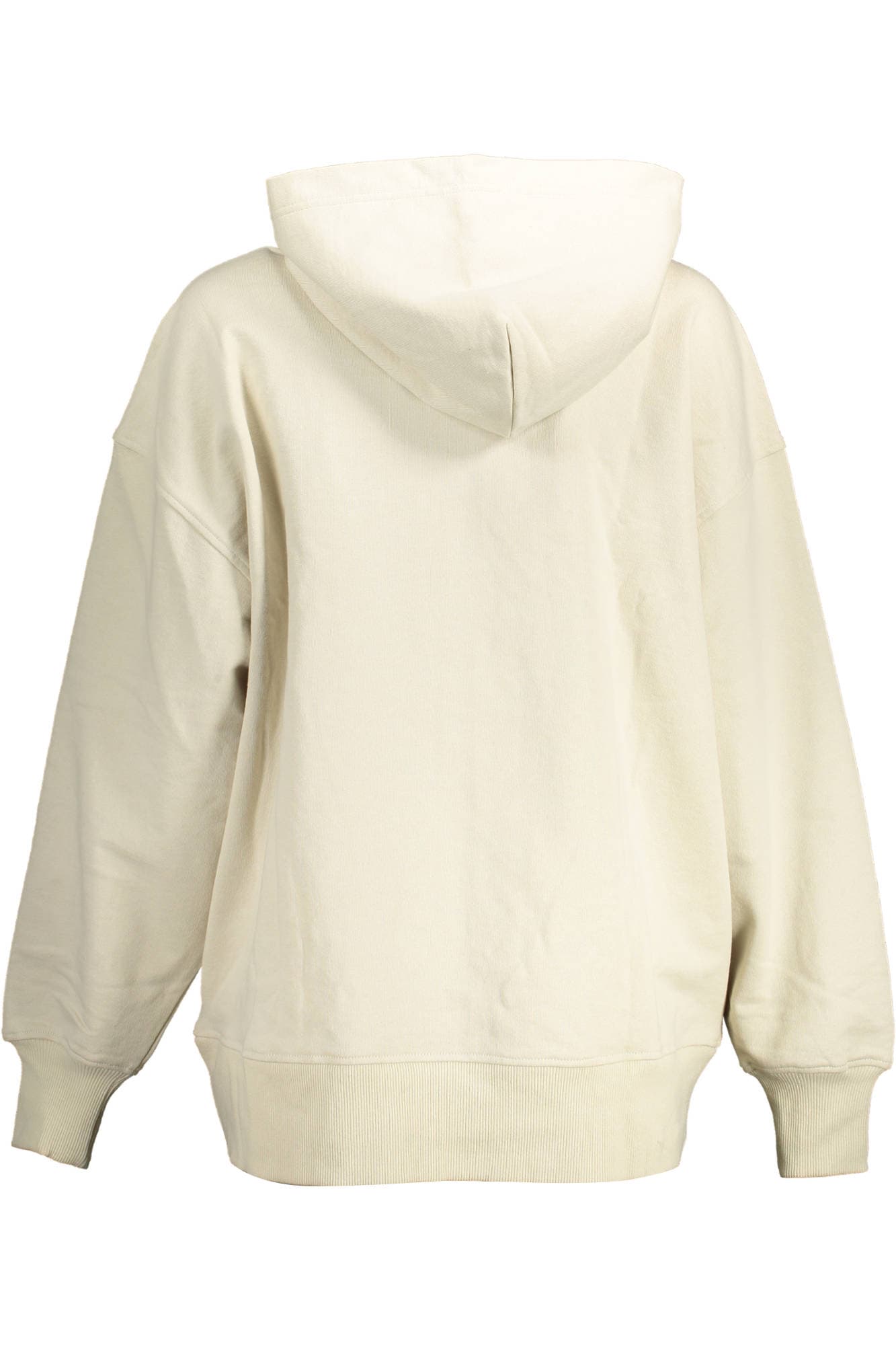 CALVIN KLEIN FELPA CON ZIP DONNA BEIGE - Miniatura 2