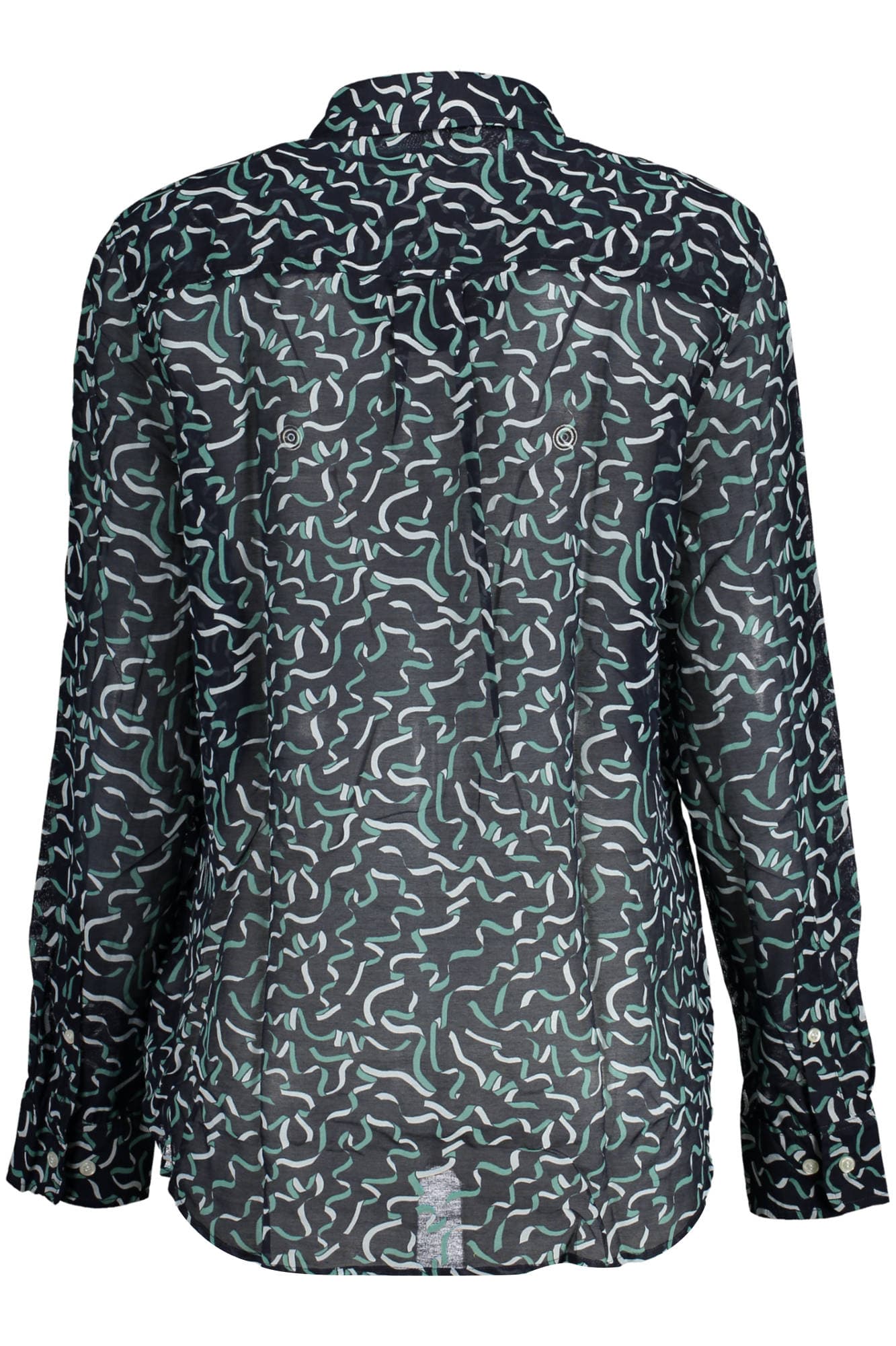 GANT CAMICIA MANICHE LUNGHE DONNA BLU - Miniatura 2