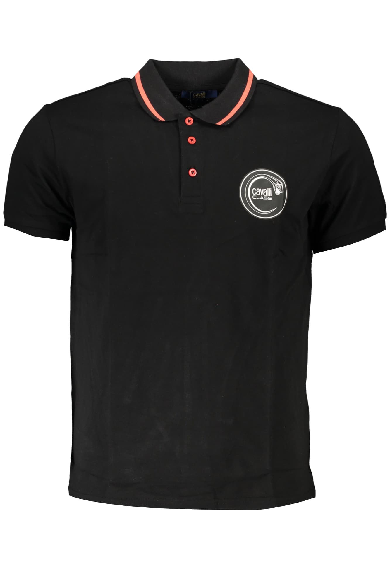 CAVALLI CLASS POLO MANICHE CORTE UOMO NERO