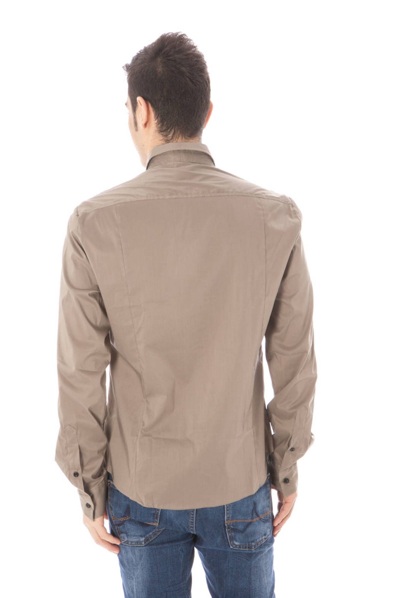 COSTUME NATIONAL CAMICIA MANICHE LUNGHE UOMO VERDE - Miniatura 2