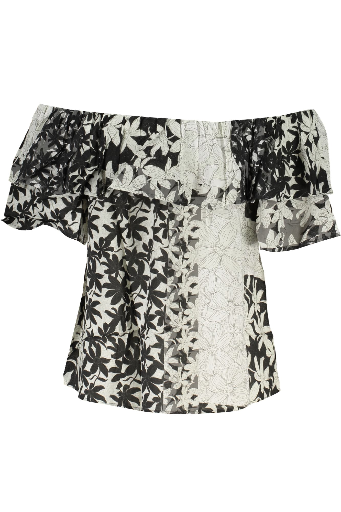 DESIGUAL T-SHIRT MANICHE CORTE DONNA BIANCO - Miniatura 2