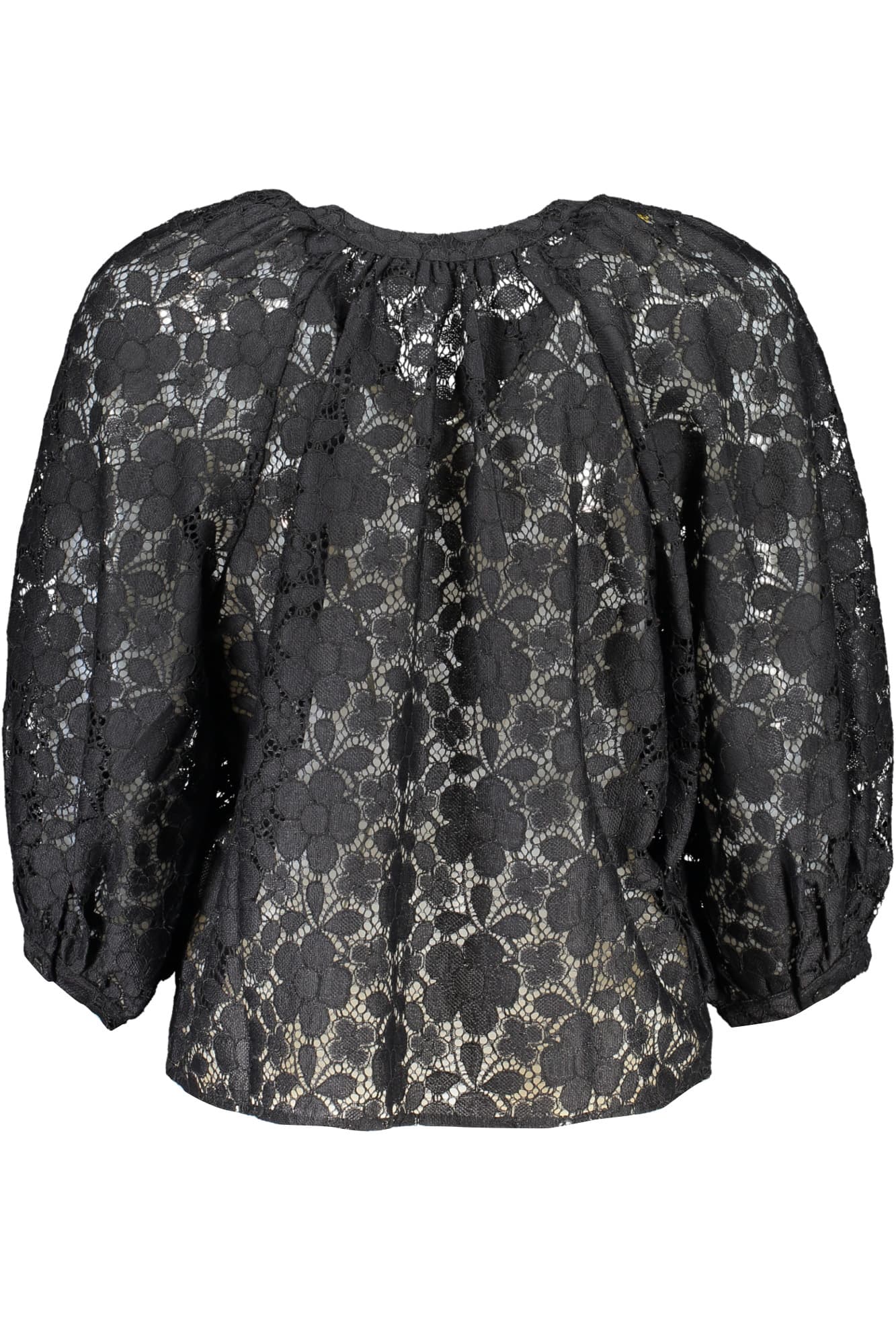 DESIGUAL CAMICIA MANICHE LUNGHE DONNA NERO - Miniatura 2