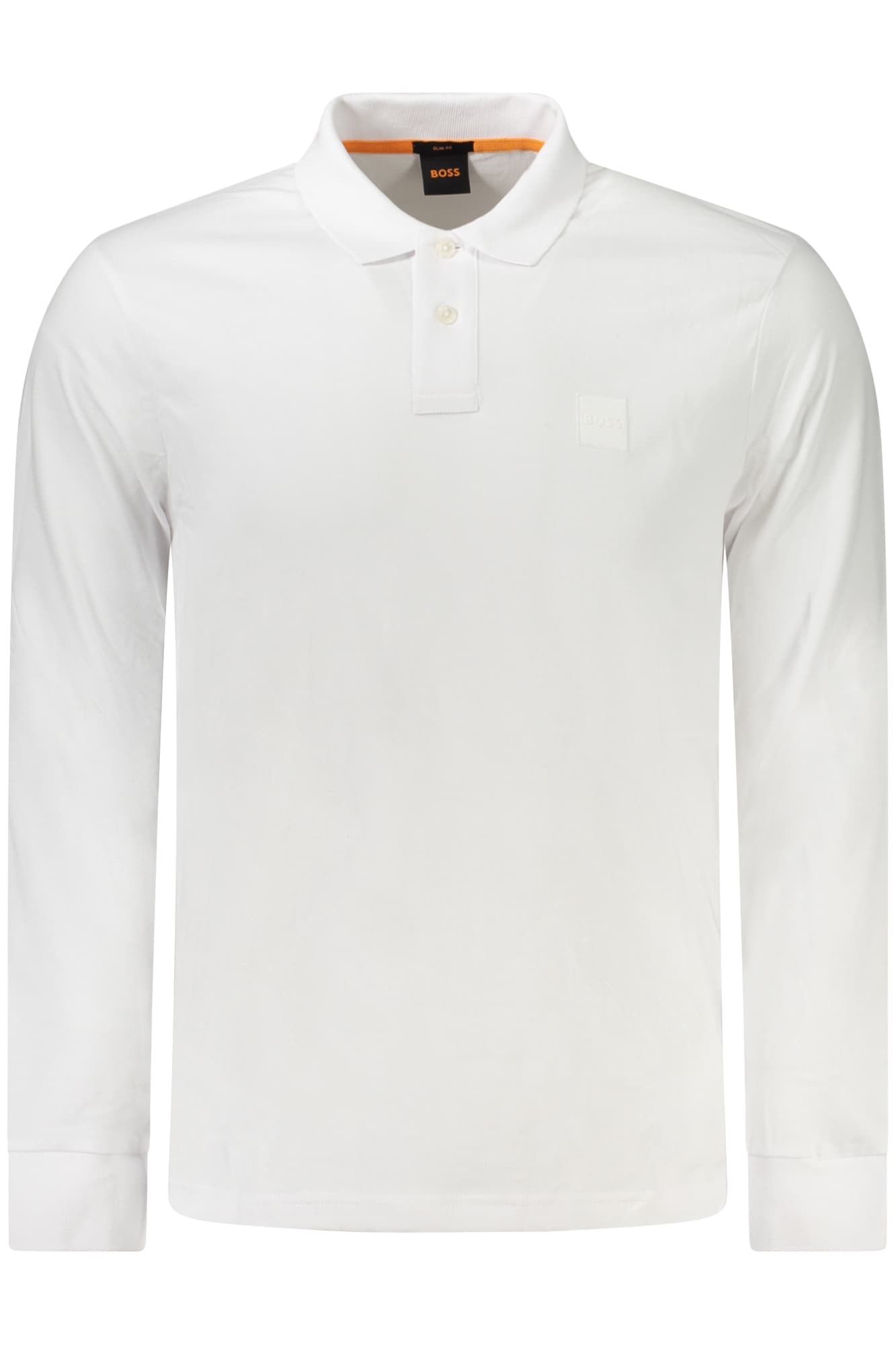 HUGO BOSS POLO MANICHE LUNGHE UOMO BIANCO