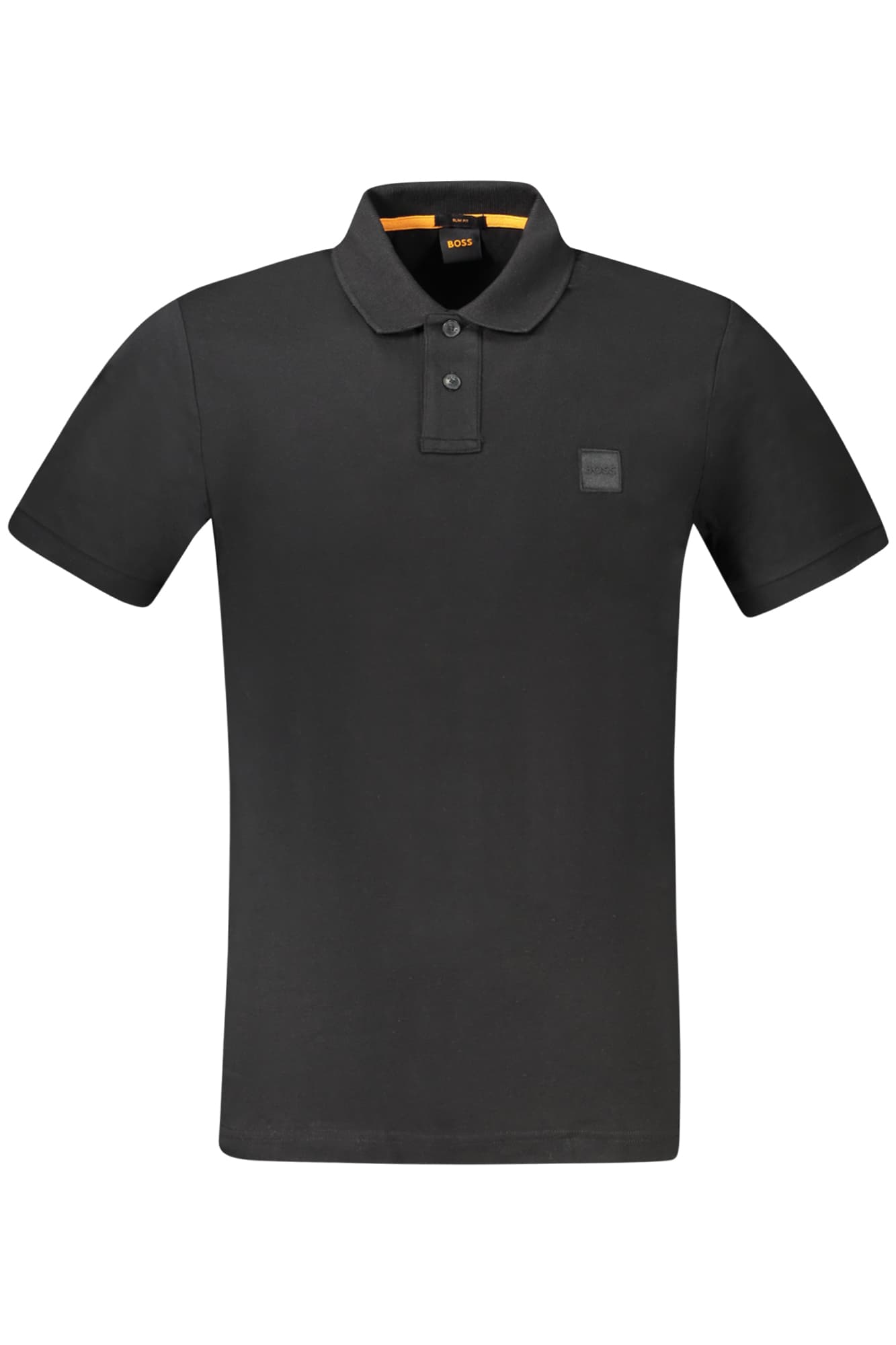 HUGO BOSS POLO MANICHE CORTE UOMO NERO
