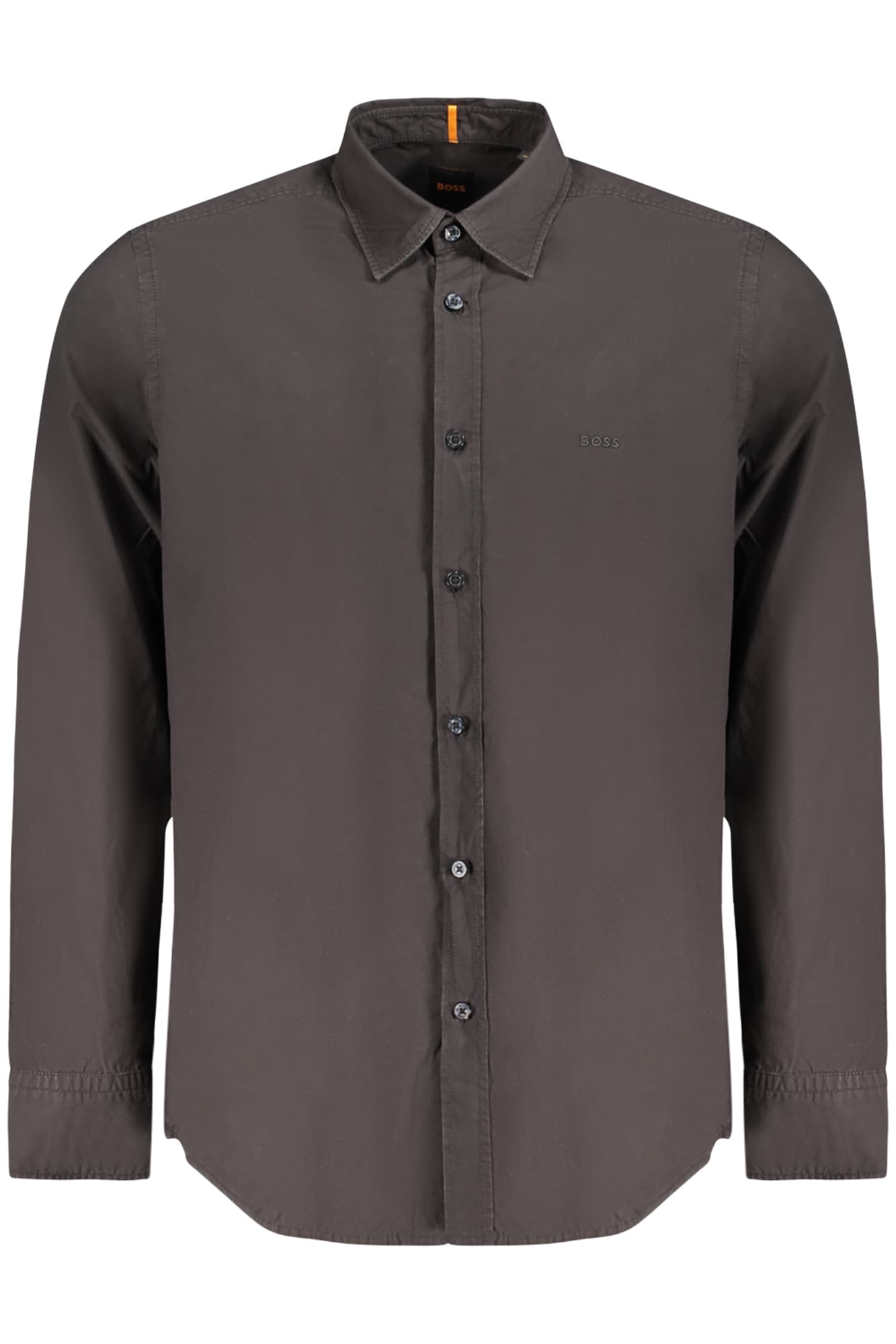 HUGO BOSS CAMICIA MANICHE LUNGHE UOMO NERO