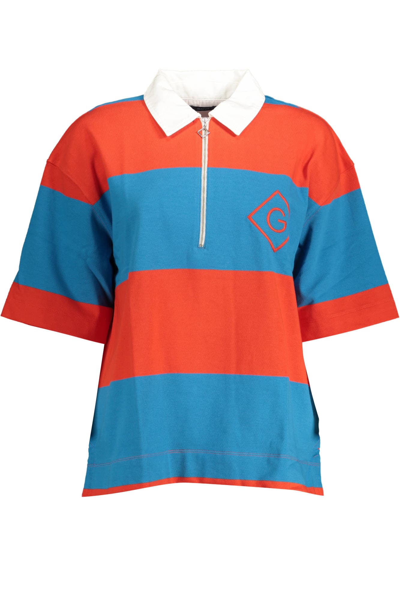 GANT POLO MANICHE CORTE DONNA ROSSO