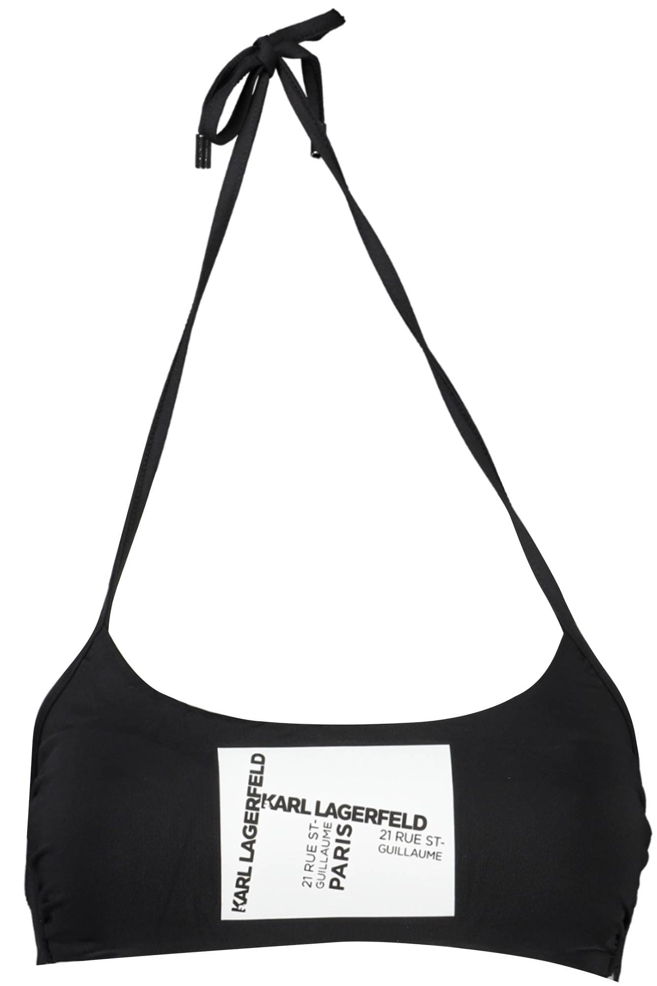 KARL LAGERFELD BEACHWEAR COSTUME PARTE SOPRA DONNA NERO