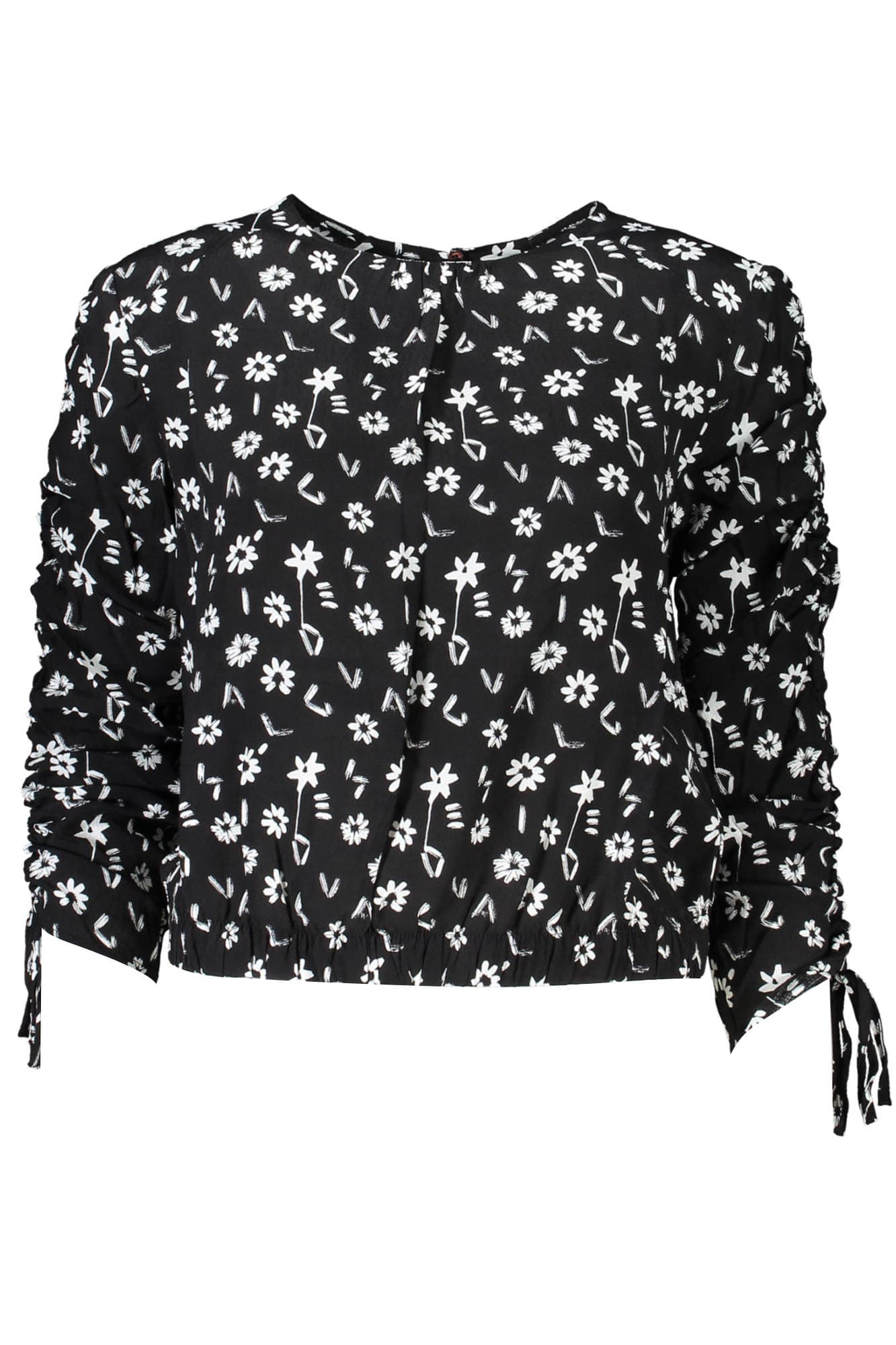 DESIGUAL CAMICIA MANICHE LUNGHE DONNA NERO
