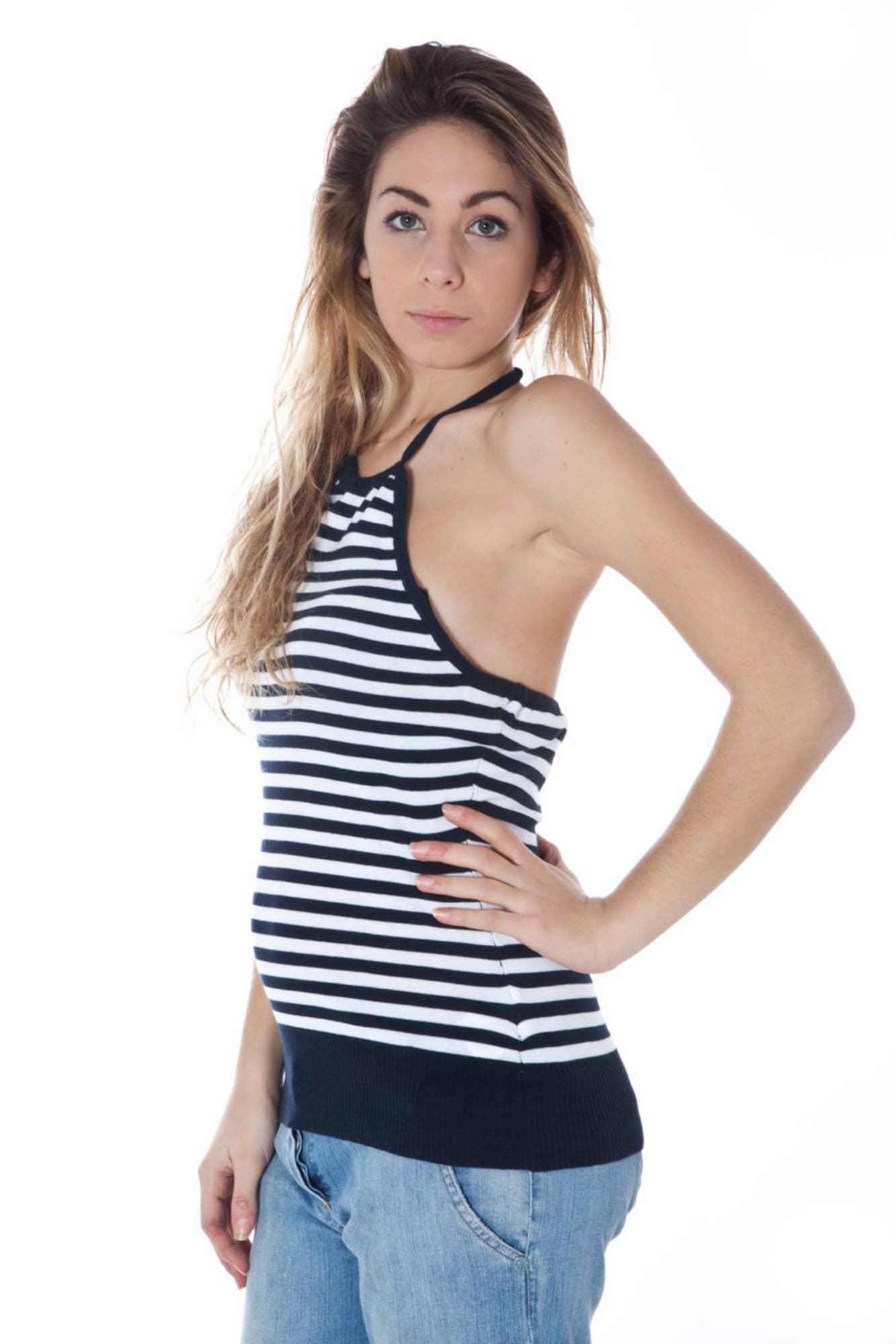 DATCH CANOTTA DONNA BLU - Miniatura 3