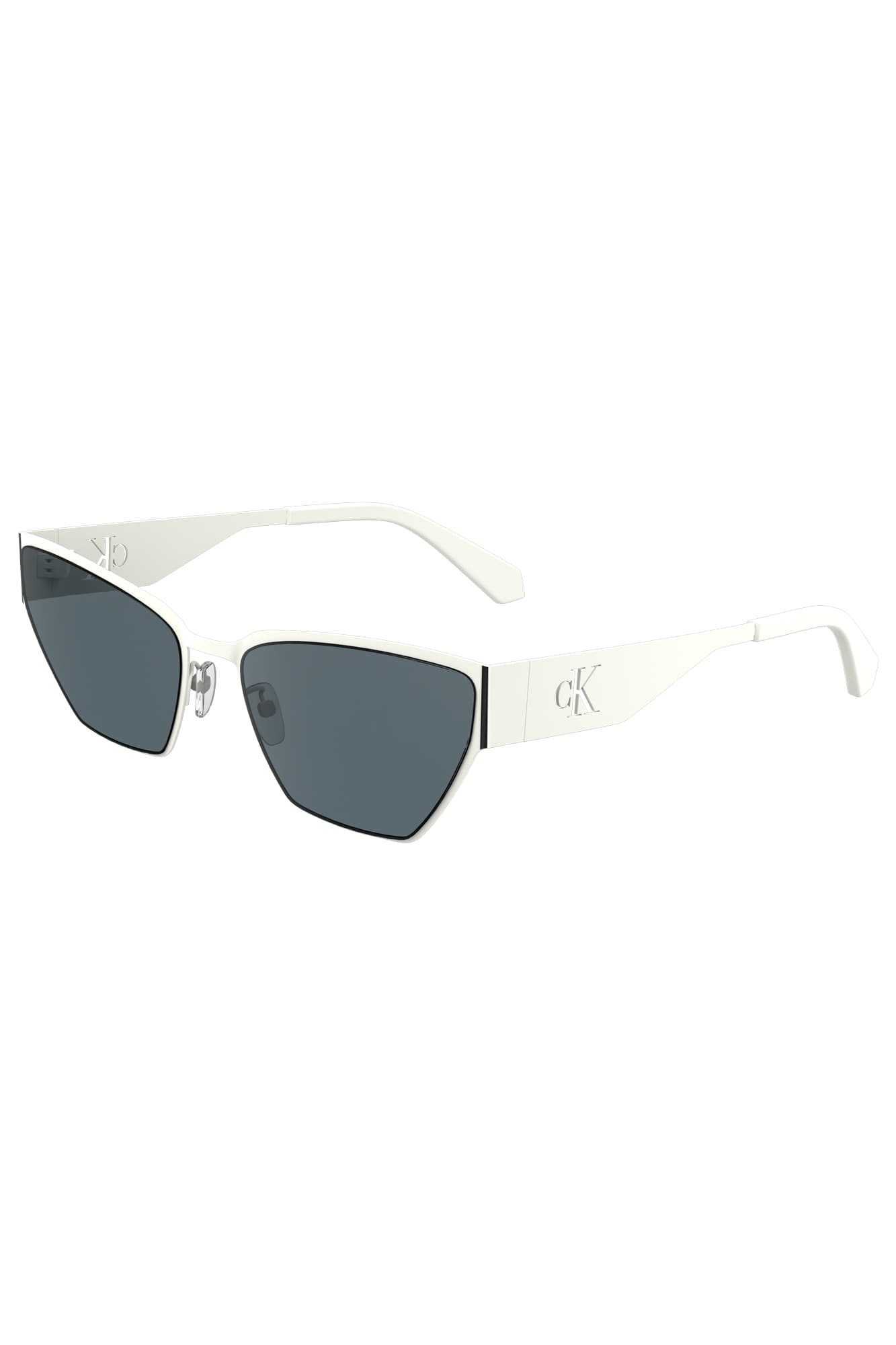 CALVIN KLEIN OCCHIALE DA SOLE DONNA BIANCO - Miniatura 2