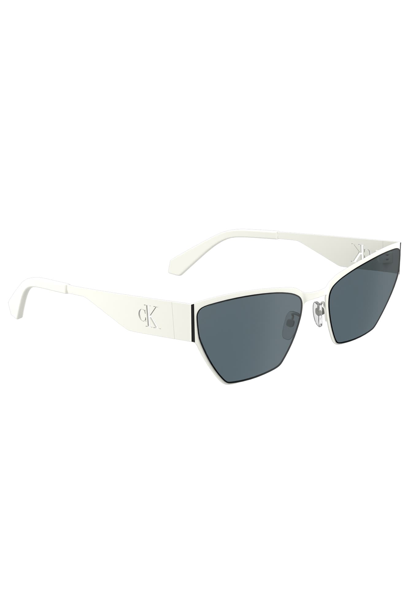 CALVIN KLEIN OCCHIALE DA SOLE DONNA BIANCO - Miniatura 3