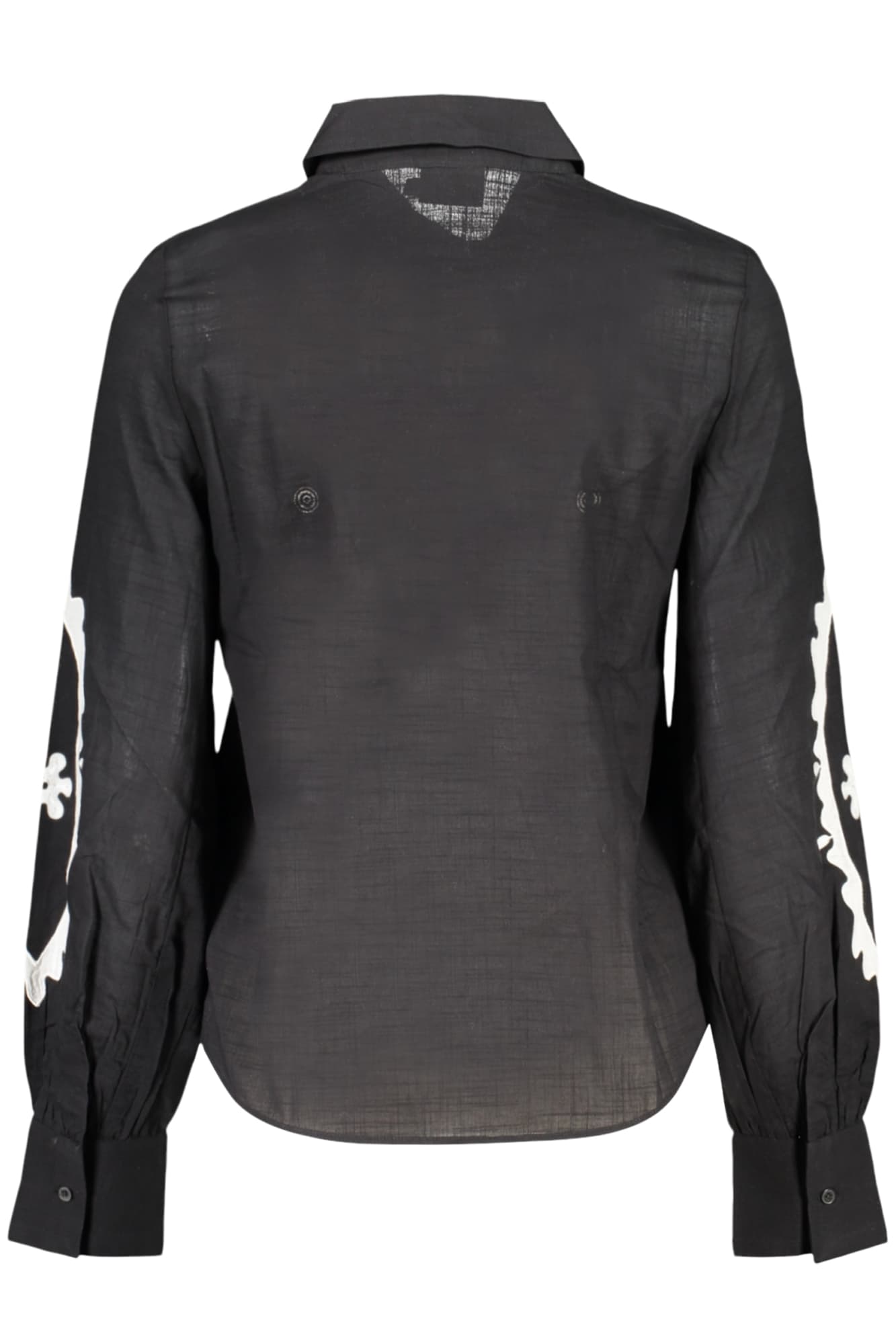DESIGUAL CAMICIA MANICHE LUNGHE DONNA NERO - Miniatura 2