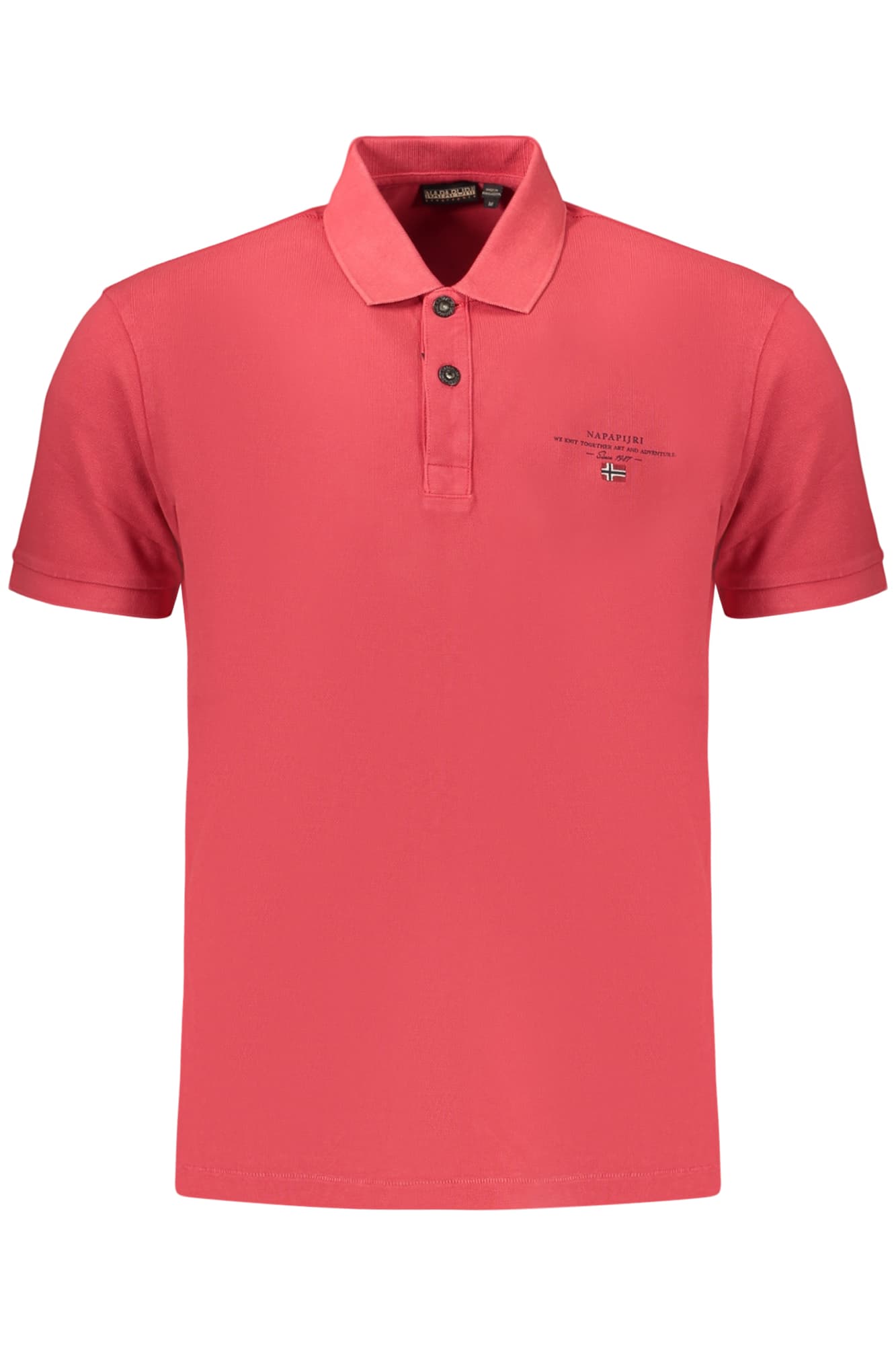NAPAPIJRI POLO MANICHE CORTE UOMO ROSSO