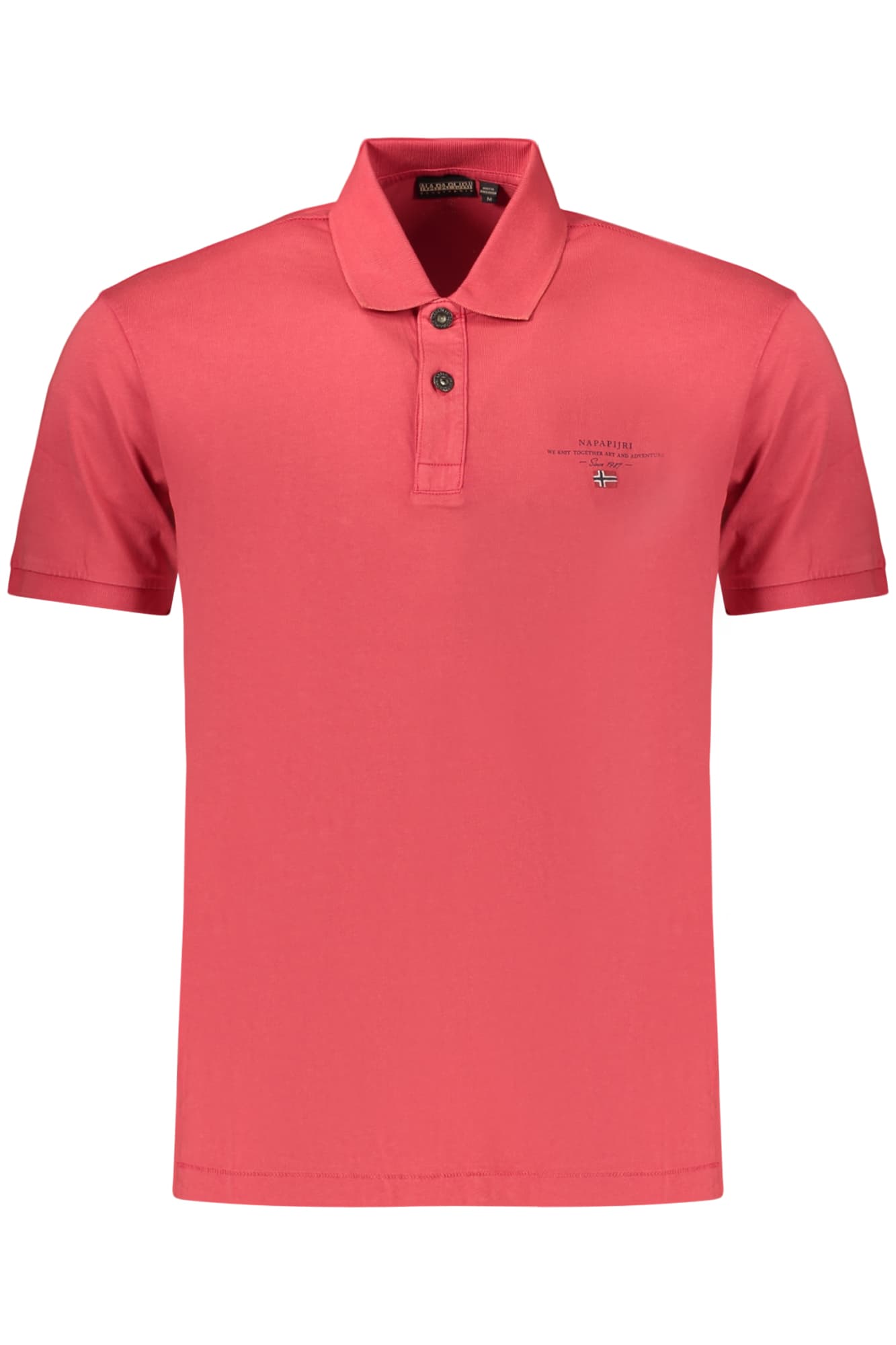 NAPAPIJRI POLO MANICHE CORTE UOMO ROSSO