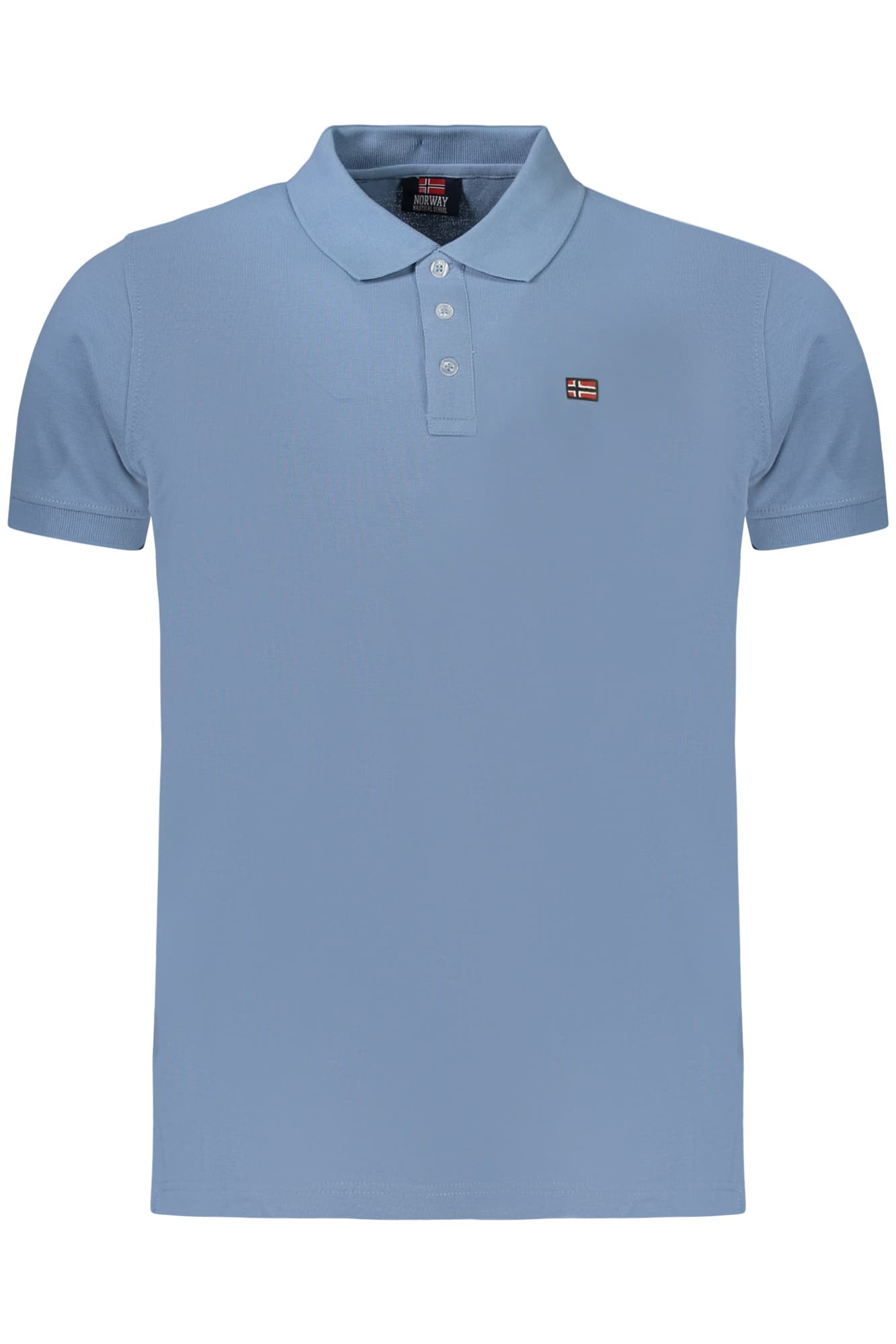 NORWAY 1963 POLO MANICHE CORTE UOMO AZZURRO