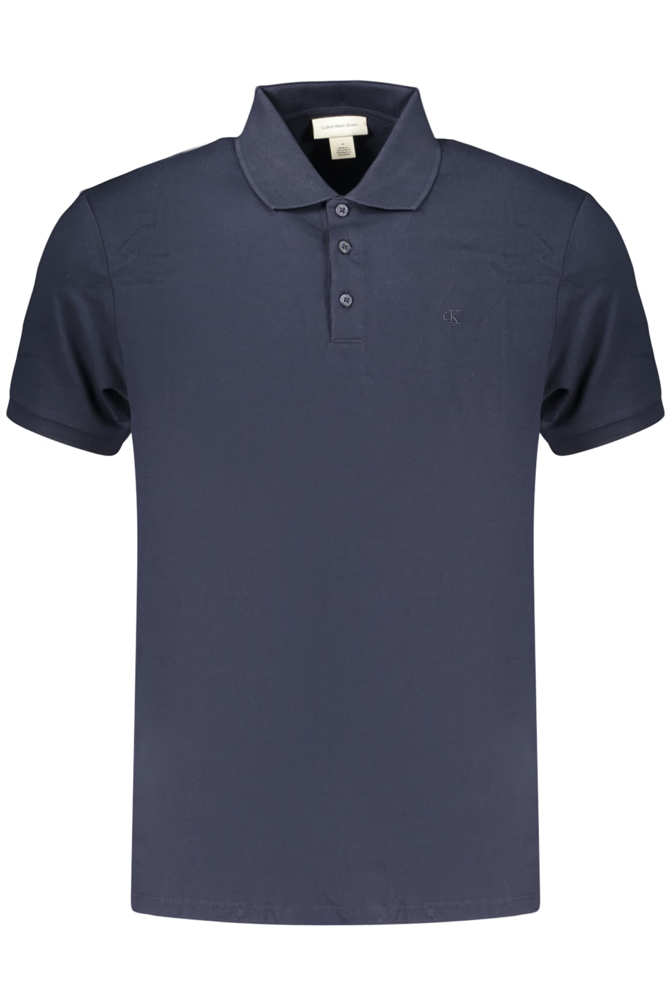 CALVIN KLEIN POLO MANICHE CORTE UOMO BLU