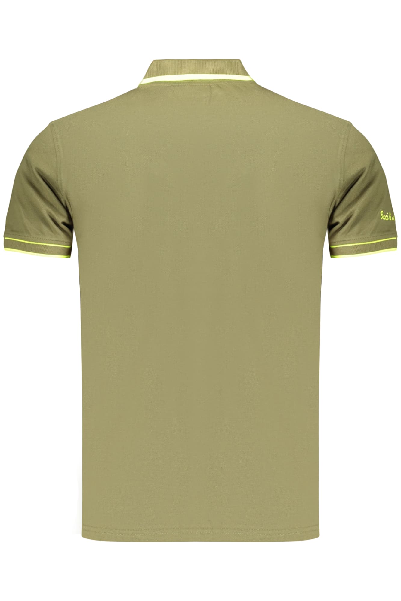BACI&ABBRACCI POLO MANICHE CORTE UOMO VERDE - Miniatura 2
