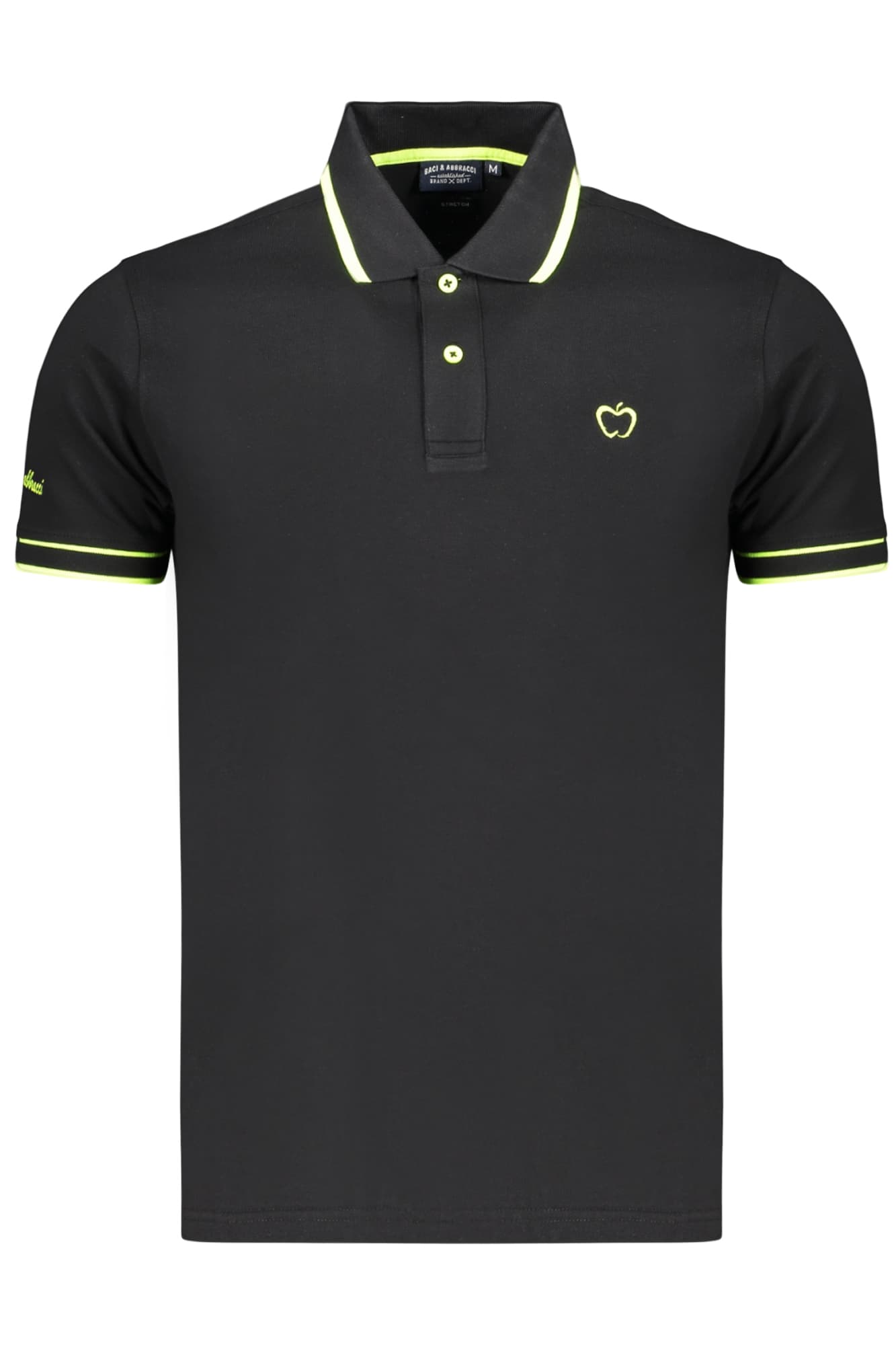 BACI&ABBRACCI POLO MANICHE CORTE UOMO NERO