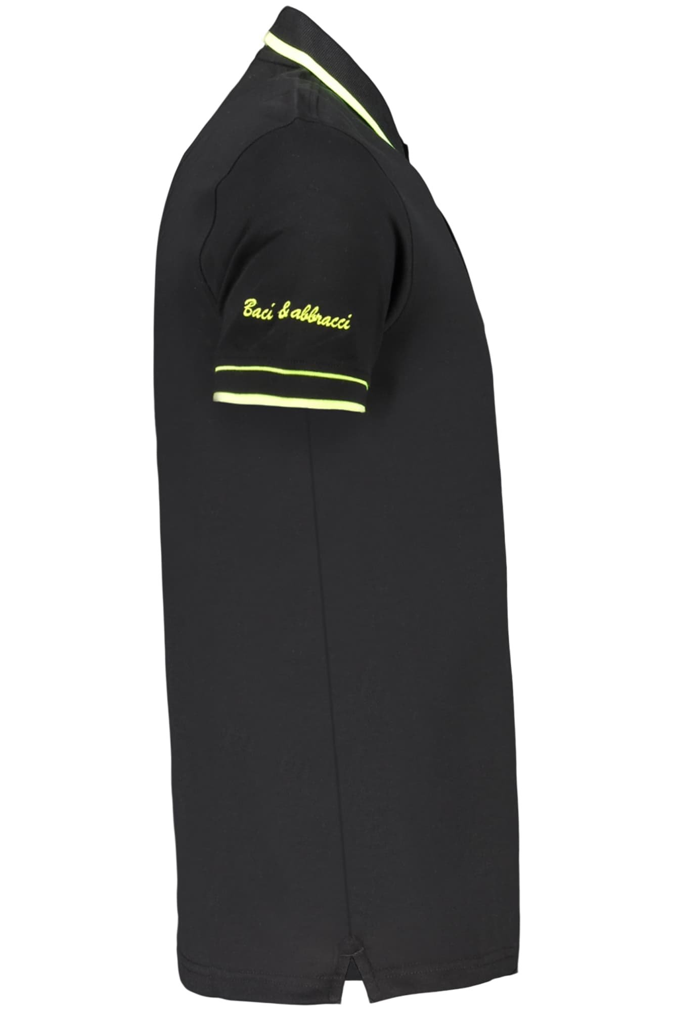 BACI&ABBRACCI POLO MANICHE CORTE UOMO NERO - Miniatura 3