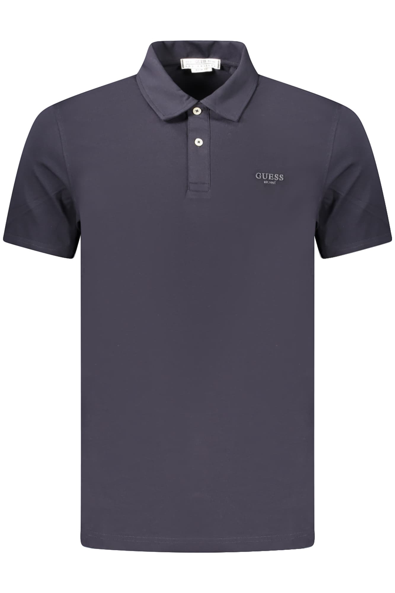 GUESS JEANS POLO MANICHE CORTE UOMO BLU