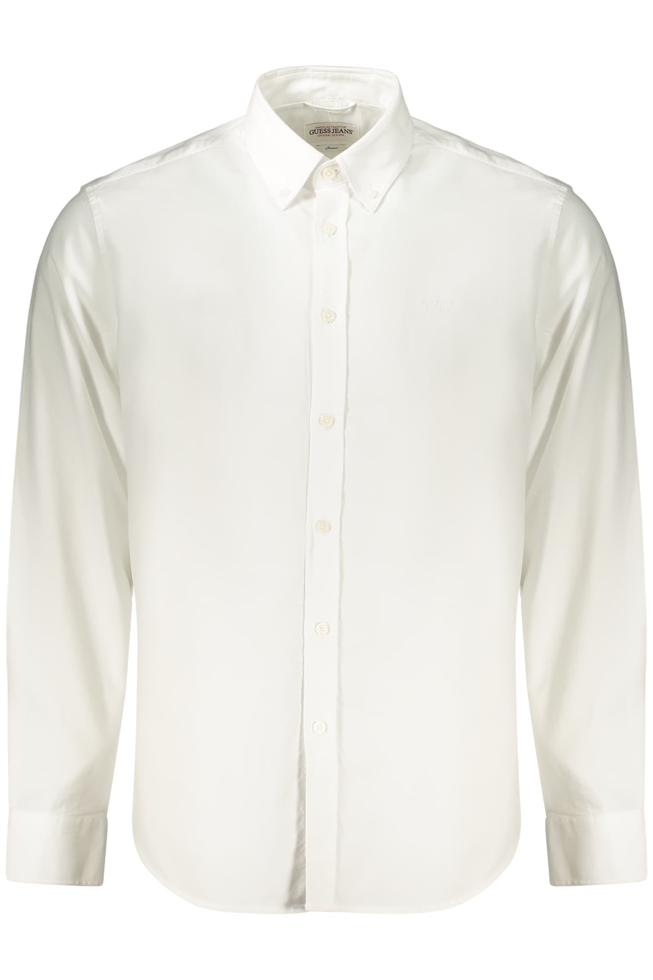 GUESS JEANS CAMICIA MANICHE LUNGHE UOMO BIANCO