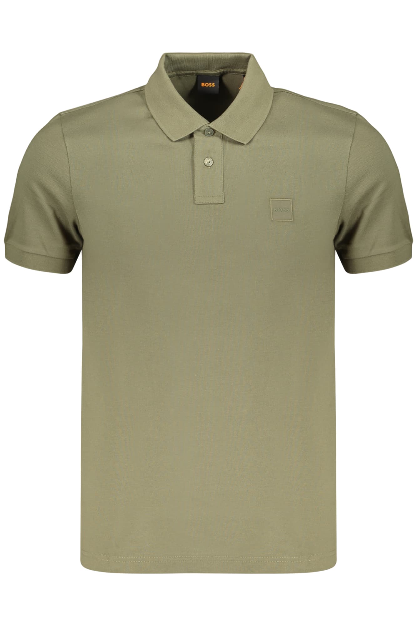 BOSS POLO MANICHE CORTE UOMO VERDE