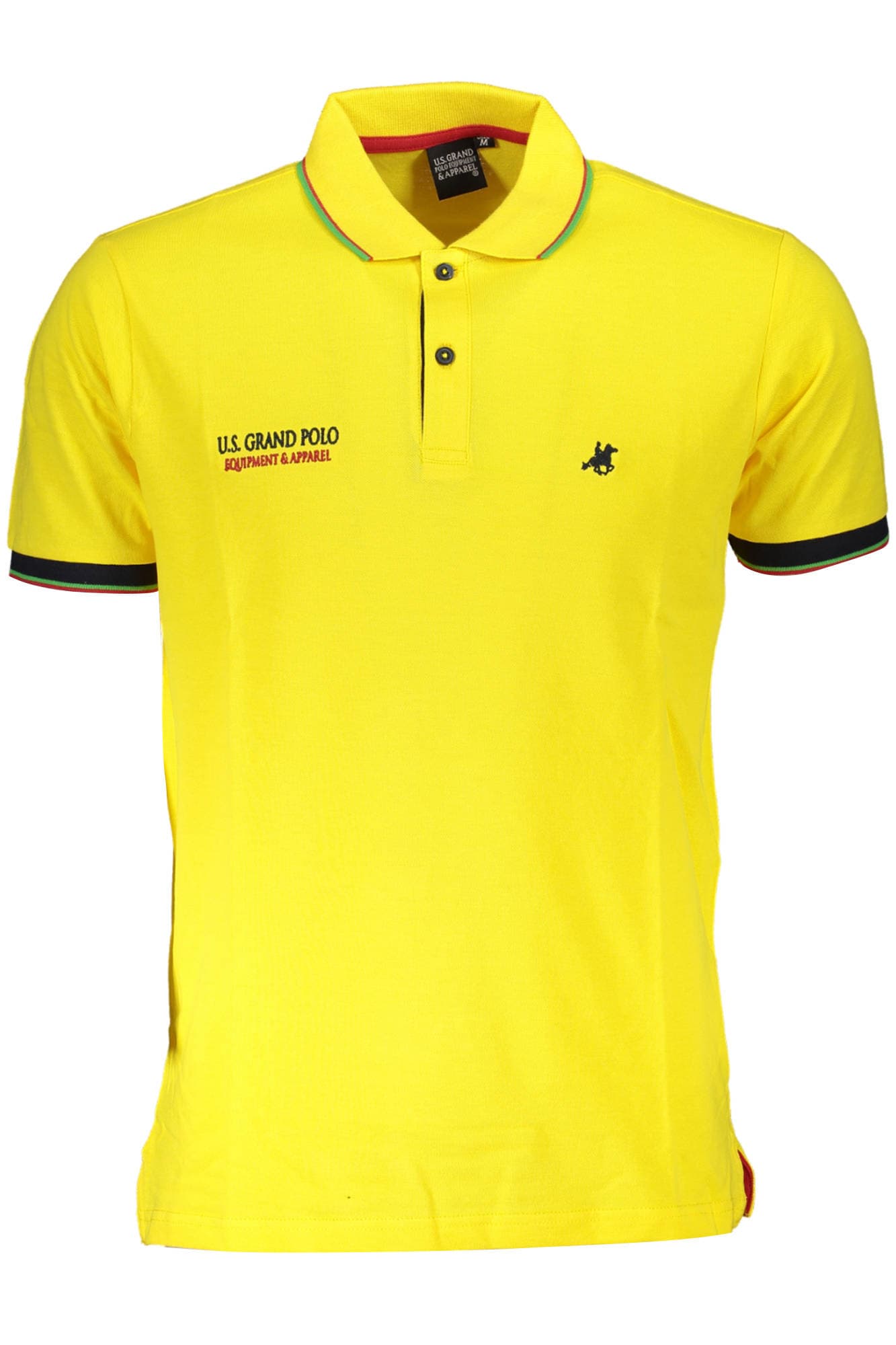 U.S. GRAND POLO MANICHE CORTE UOMO GIALLO