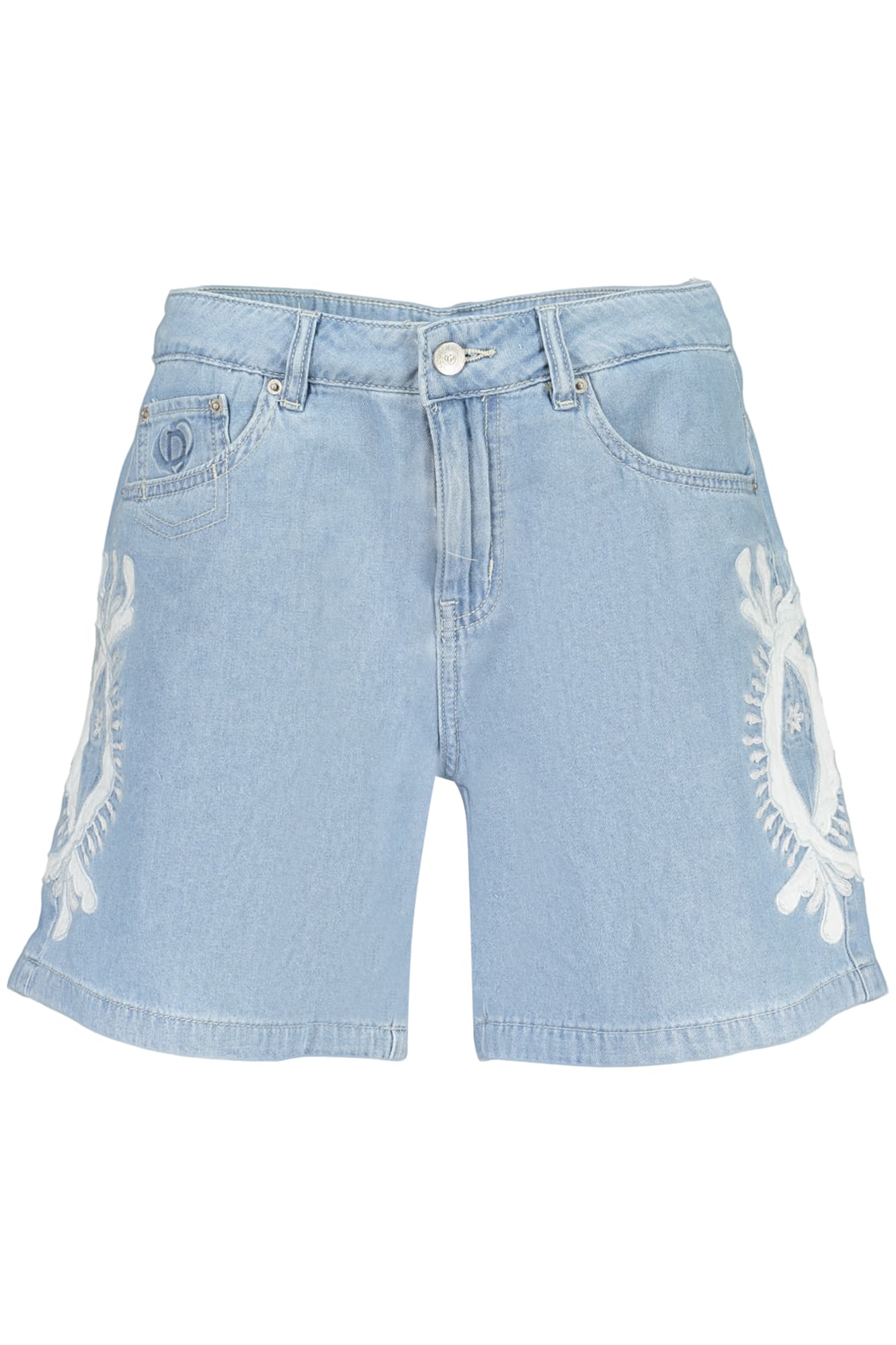 DESIGUAL JEANS SHORT DONNA AZZURRO