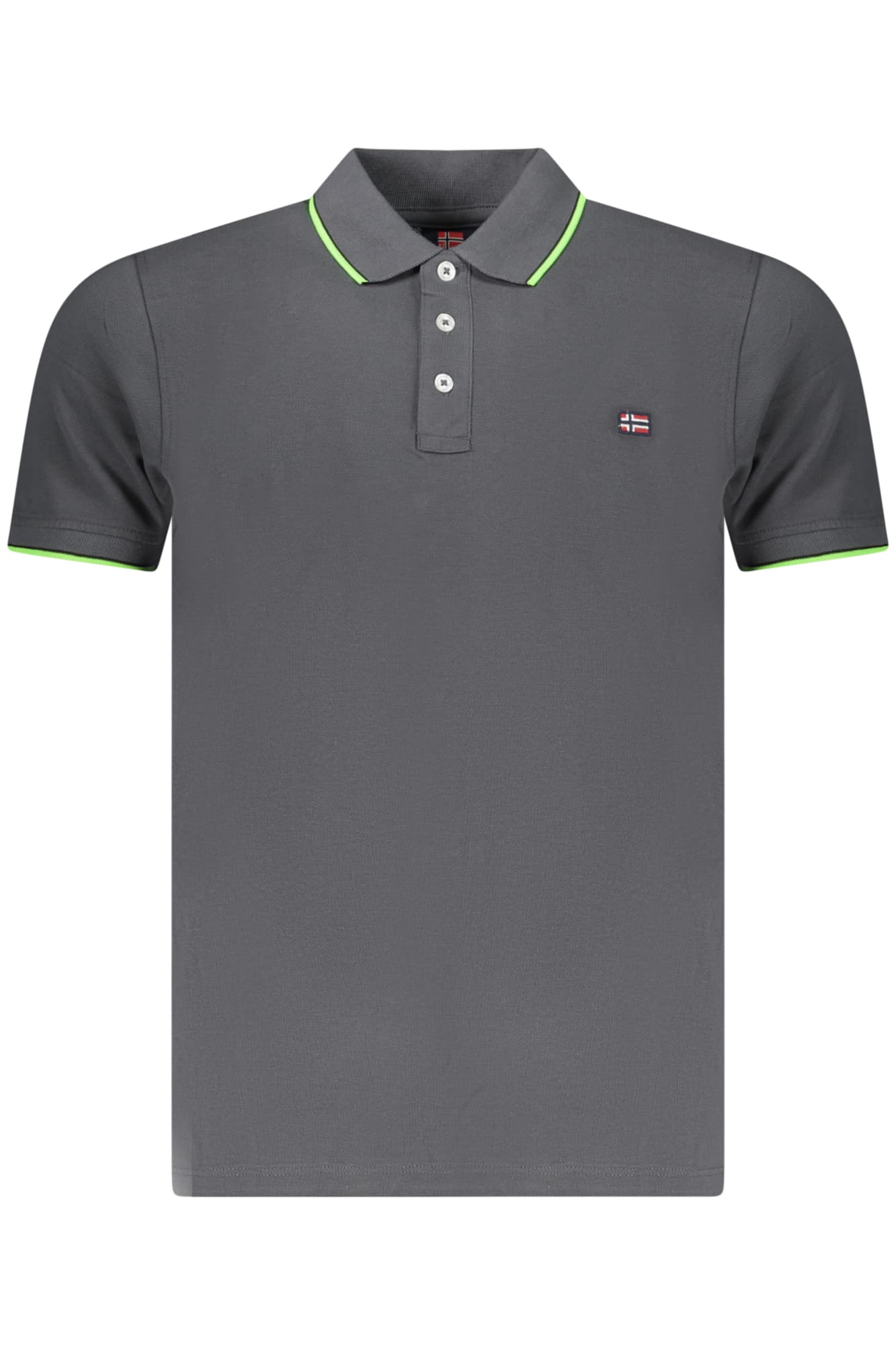 NORWAY 1963 POLO MANICHE CORTE UOMO GRIGIO