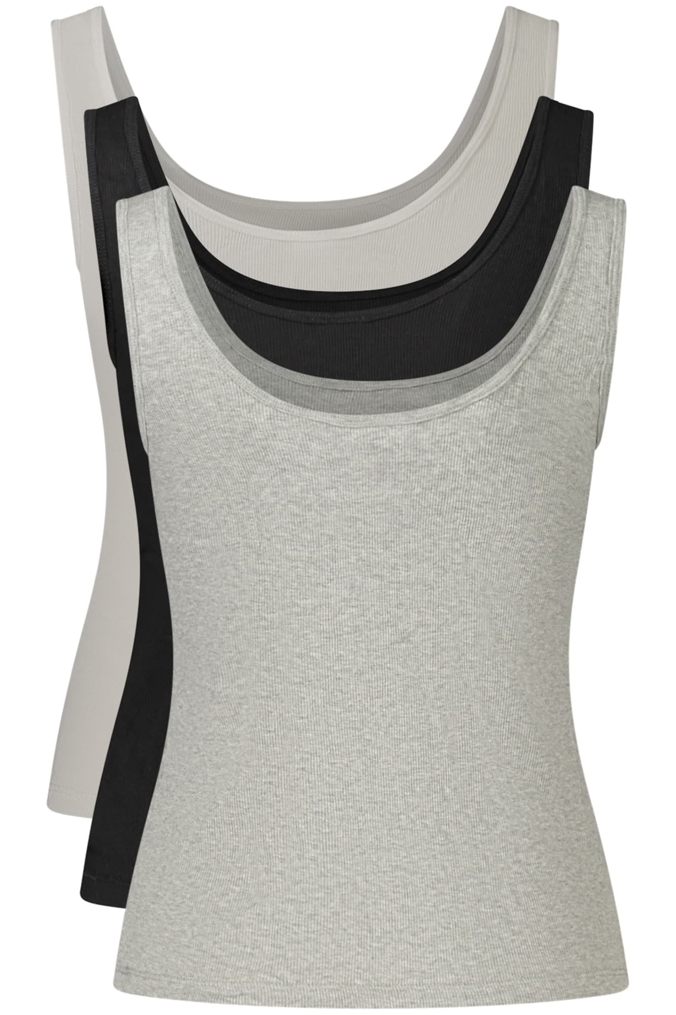CALVIN KLEIN CANOTTA DONNA NERO - Miniatura 2