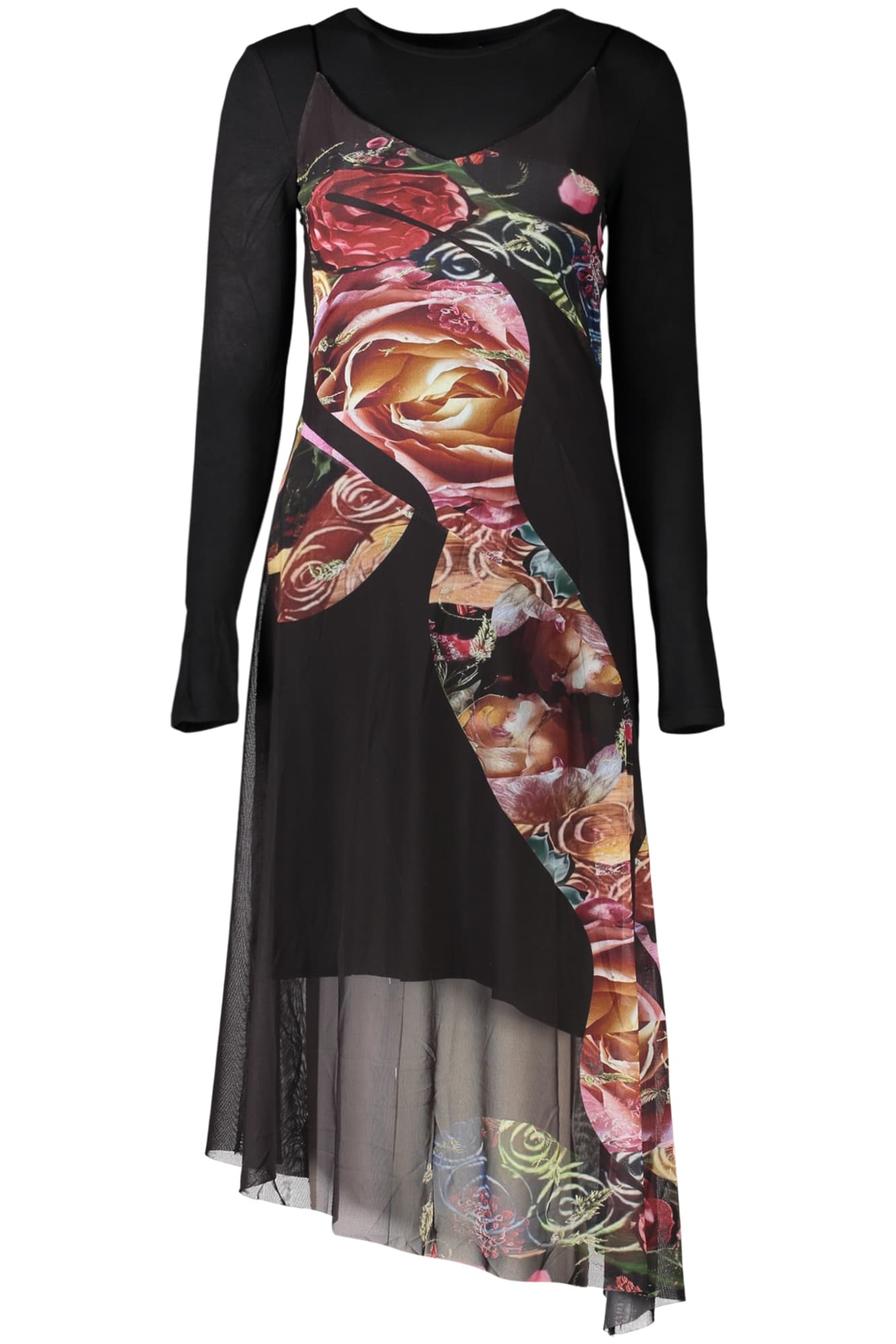 DESIGUAL ABITO LUNGO DONNA NERO - Miniatura 3