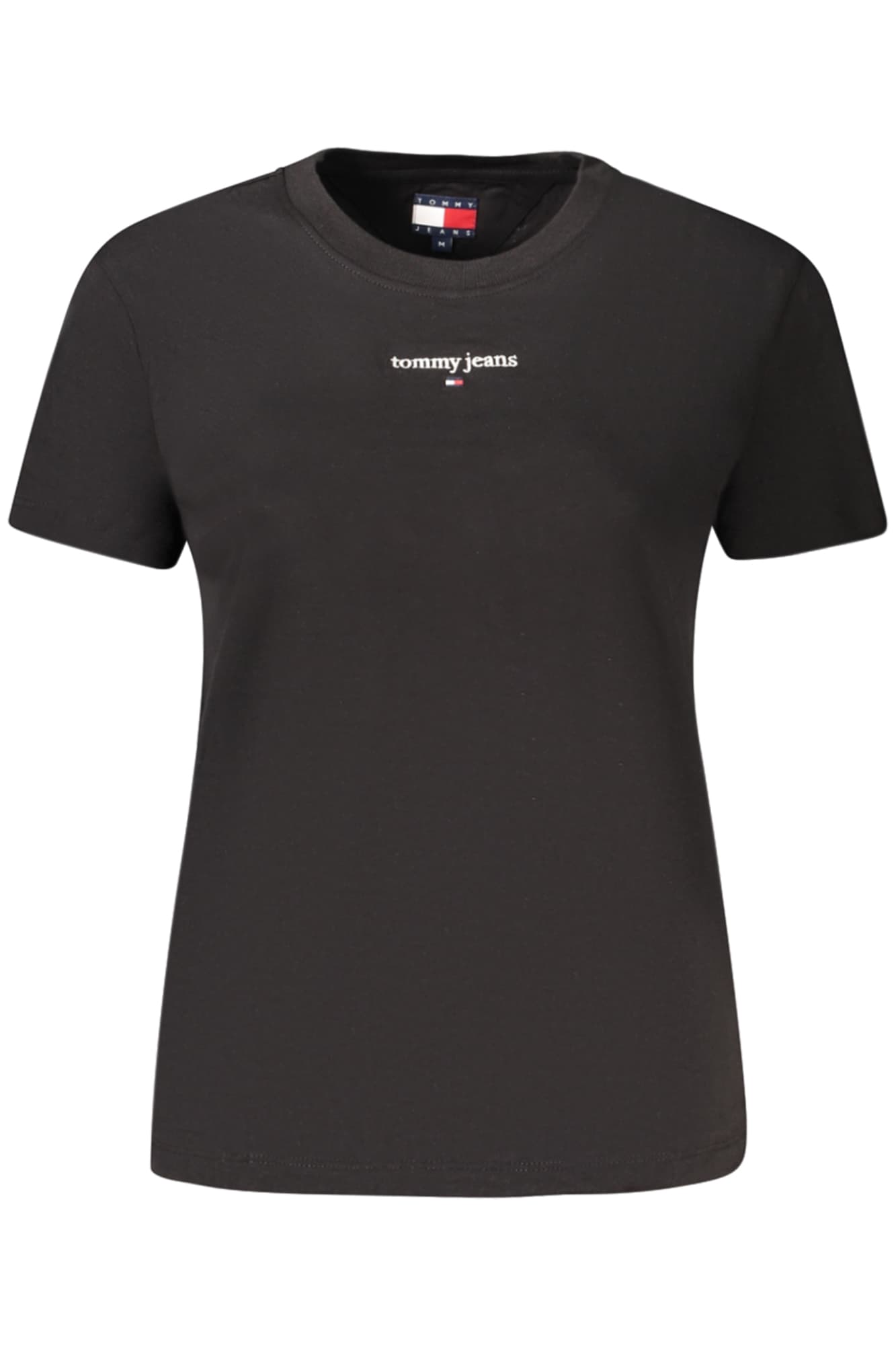TOMMY HILFIGER T-SHIRT MANICHE CORTE DONNA NERO