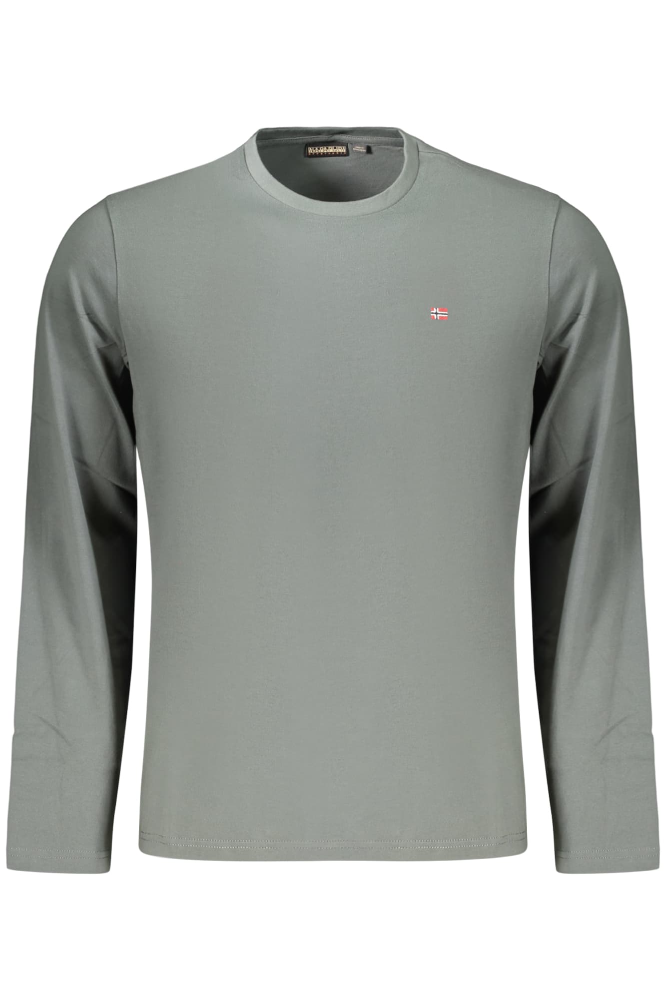 NAPAPIJRI T-SHIRT MANICHE LUNGHE UOMO VERDE