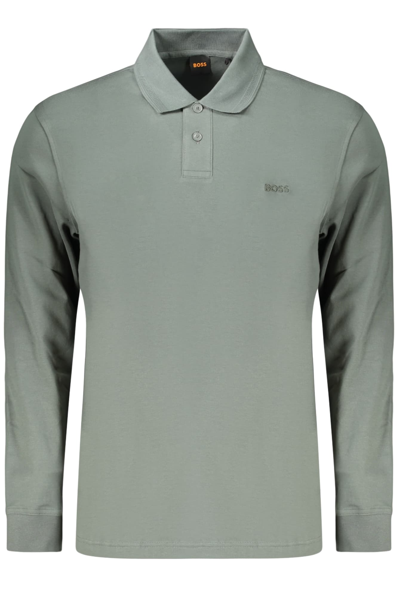 BOSS POLO MANICHE LUNGHE UOMO VERDE