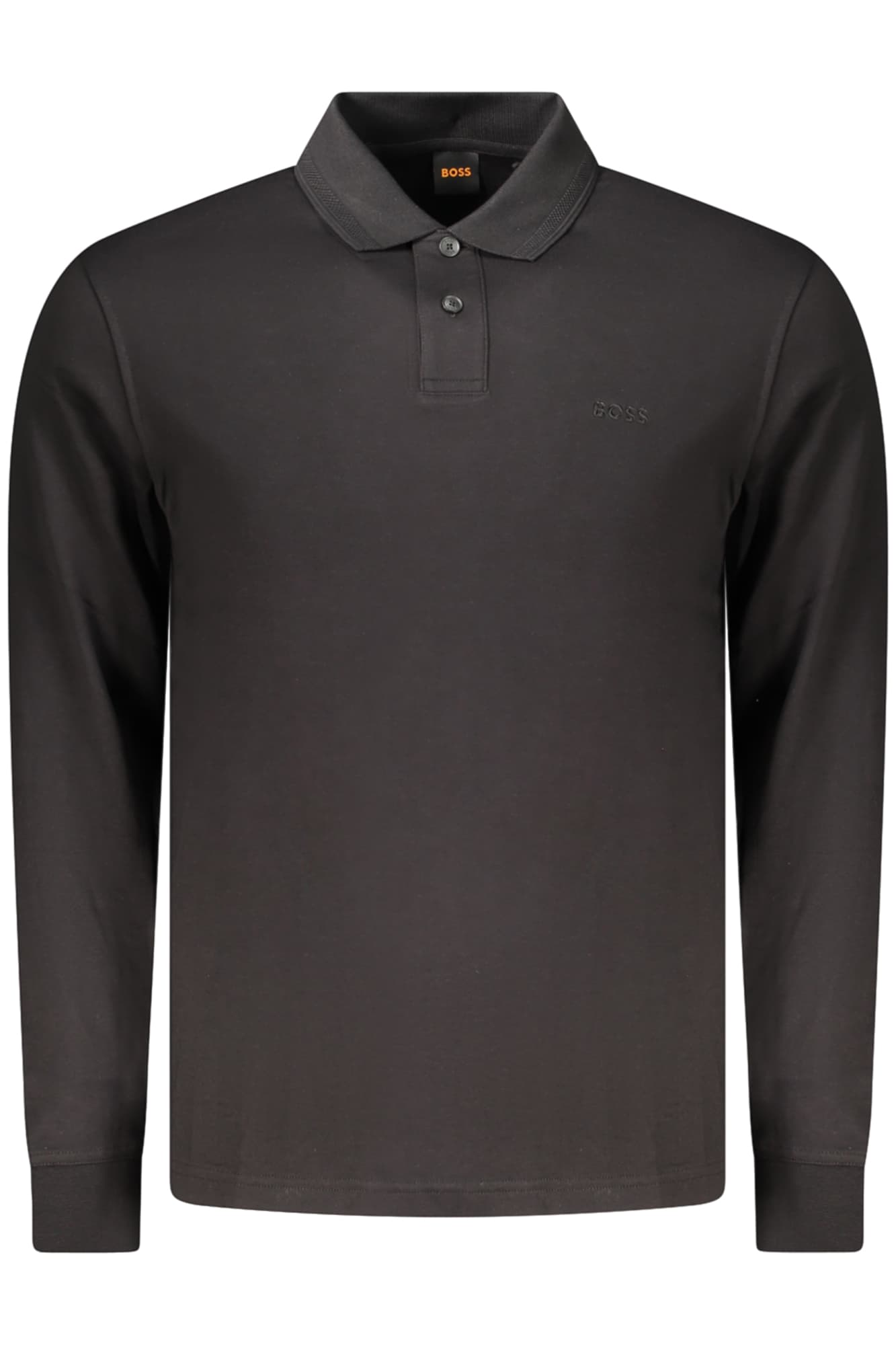 BOSS POLO MANICHE LUNGHE UOMO NERO