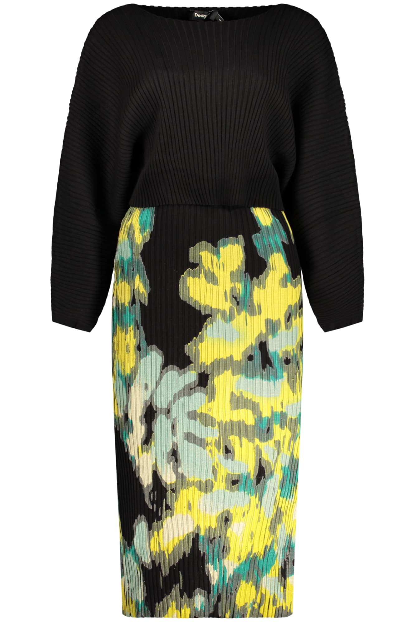 DESIGUAL ABITO LUNGO DONNA NERO