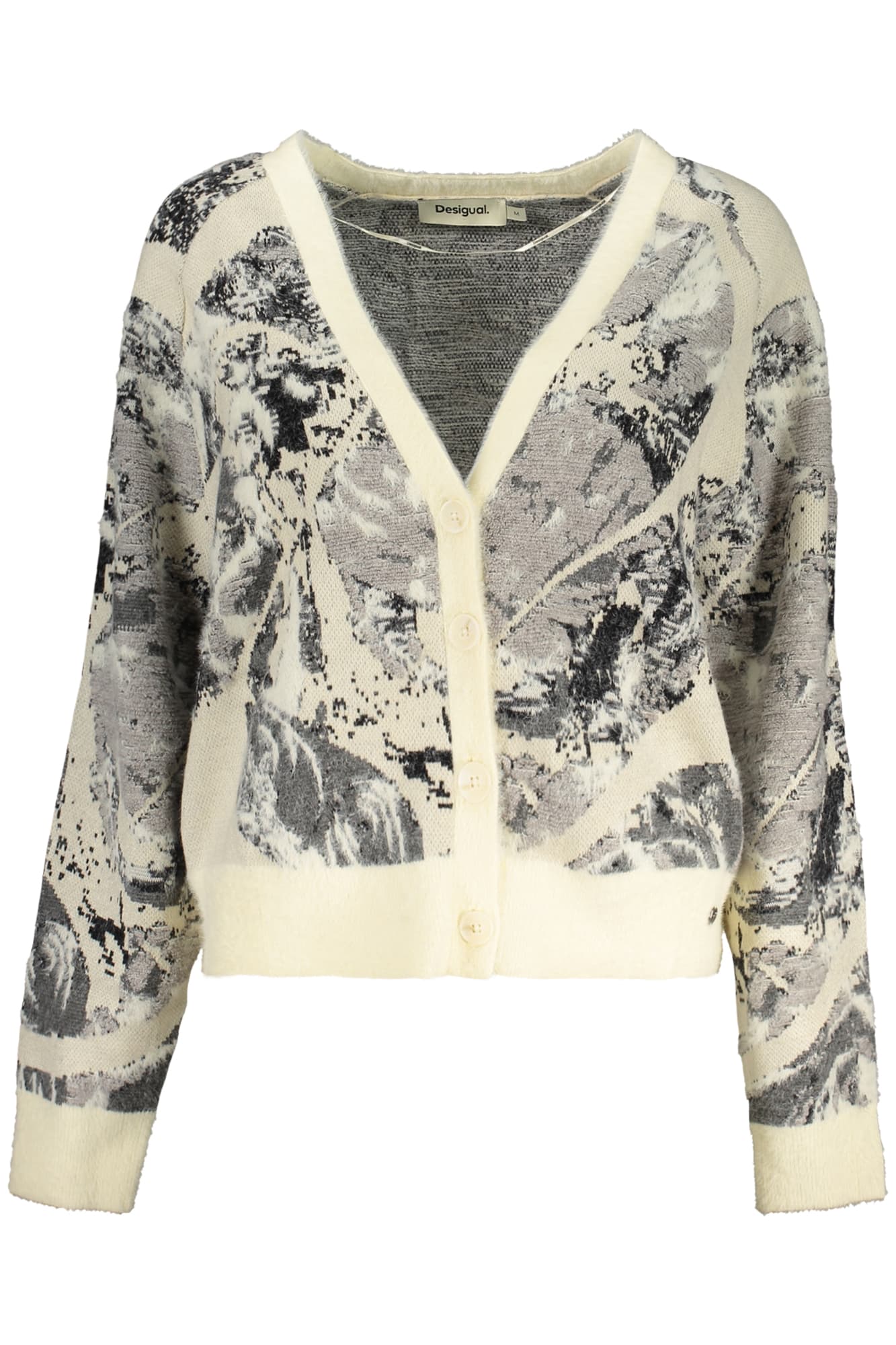 DESIGUAL CARDIGAN DONNA BIANCO