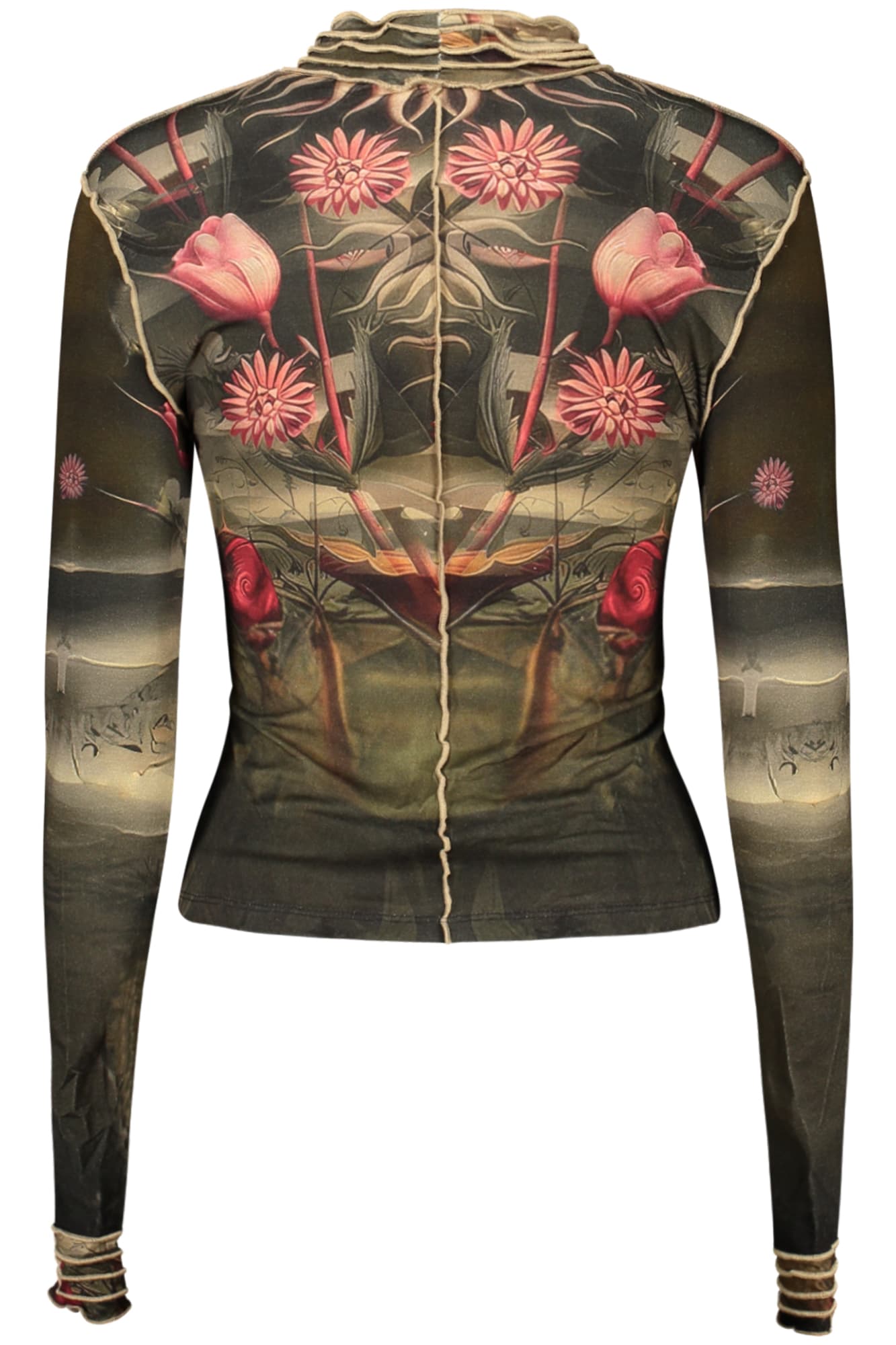 DESIGUAL T-SHIRT MANICHE LUNGHE DONNA NERO - Miniatura 2
