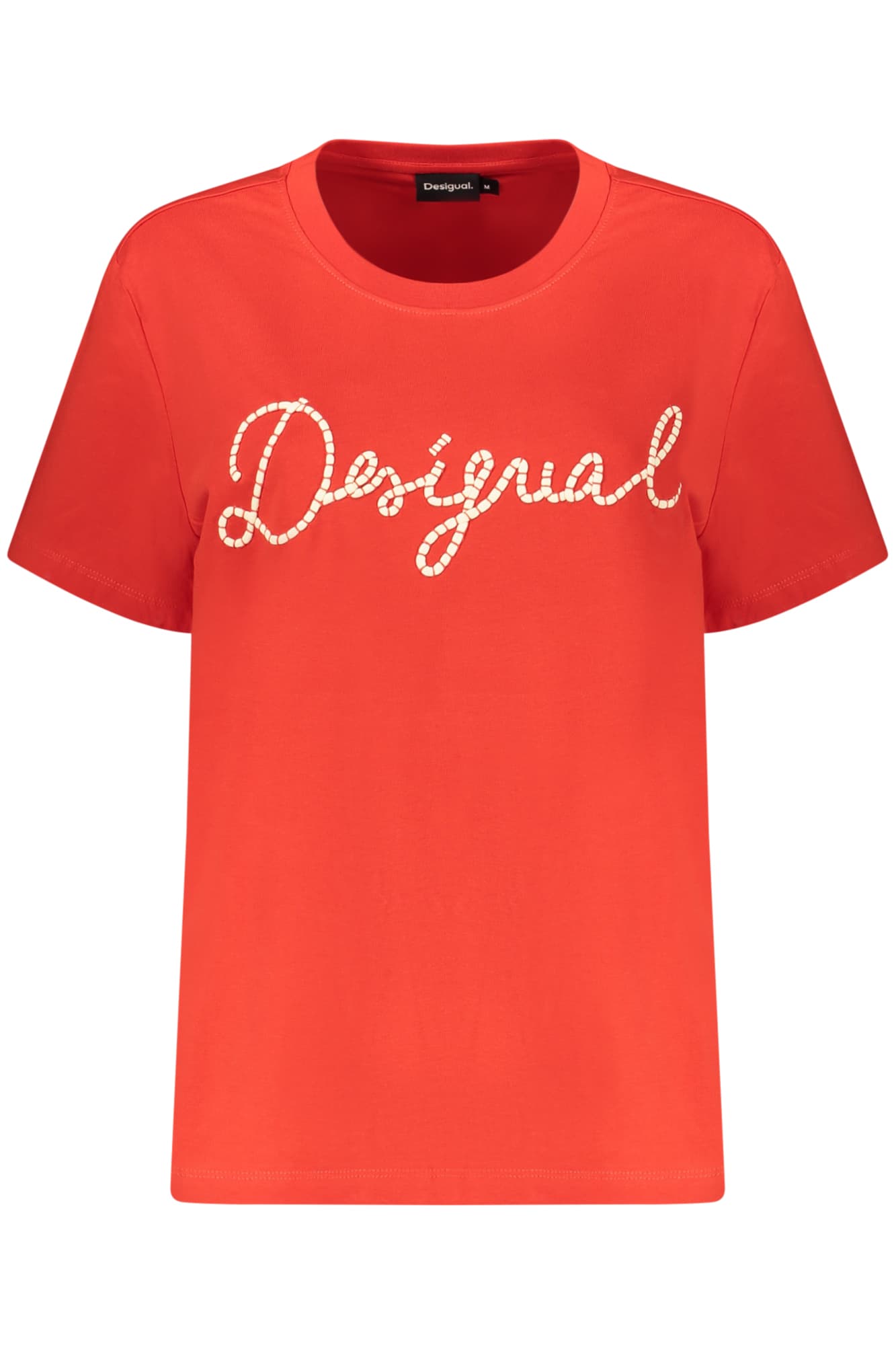DESIGUAL T-SHIRT MANICHE CORTE DONNA ROSSO