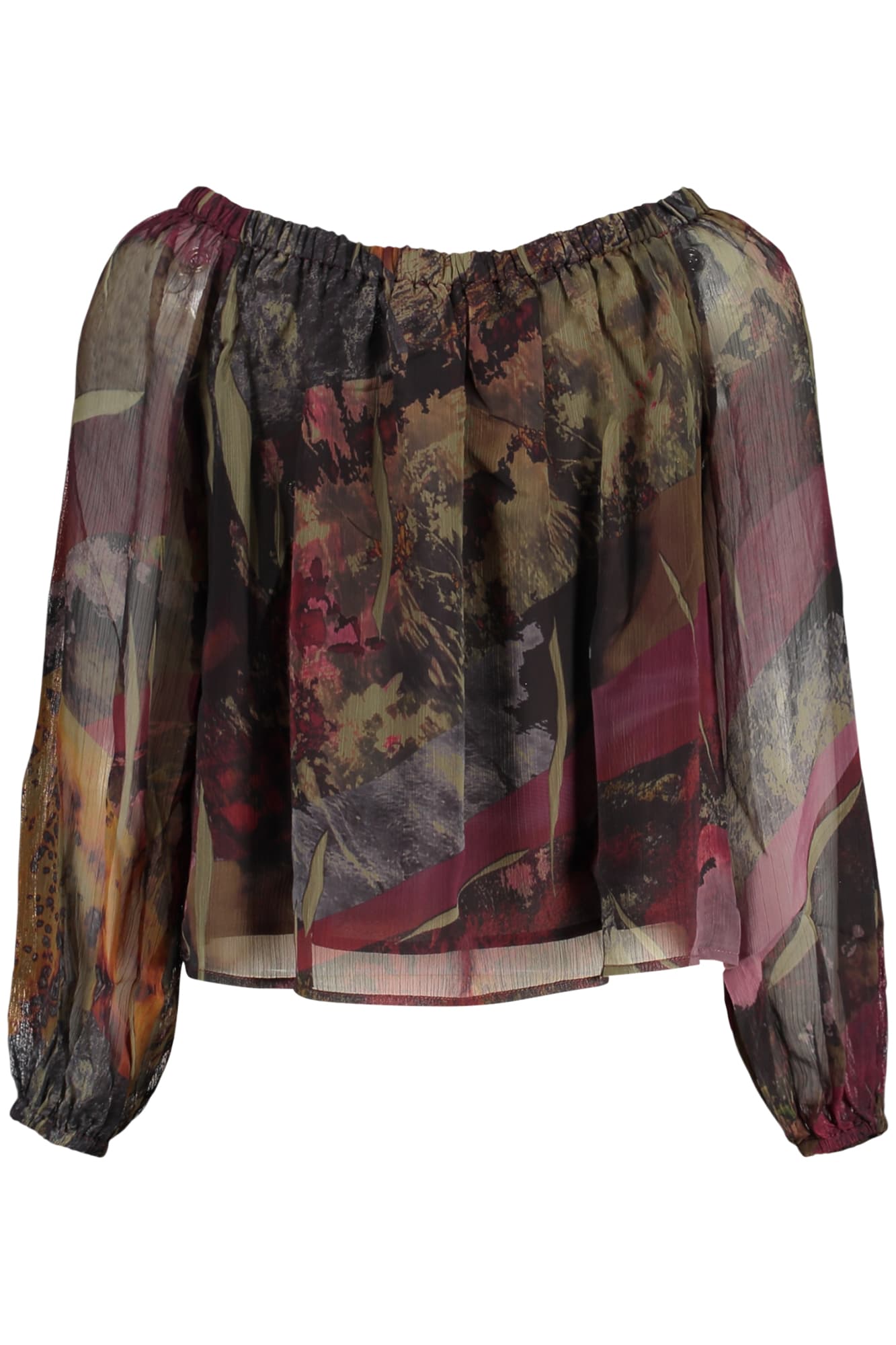 DESIGUAL CAMICIA MANICHE LUNGHE DONNA VERDE - Miniatura 2