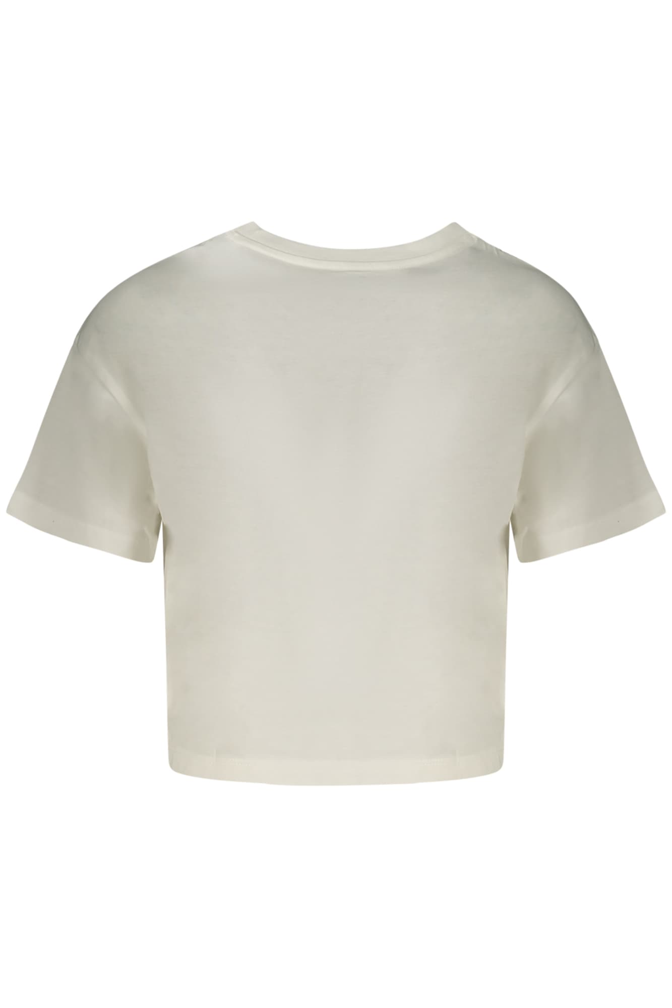 CONVERSE T-SHIRT MANICHE CORTE BAMBINA BIANCO - Miniatura 2