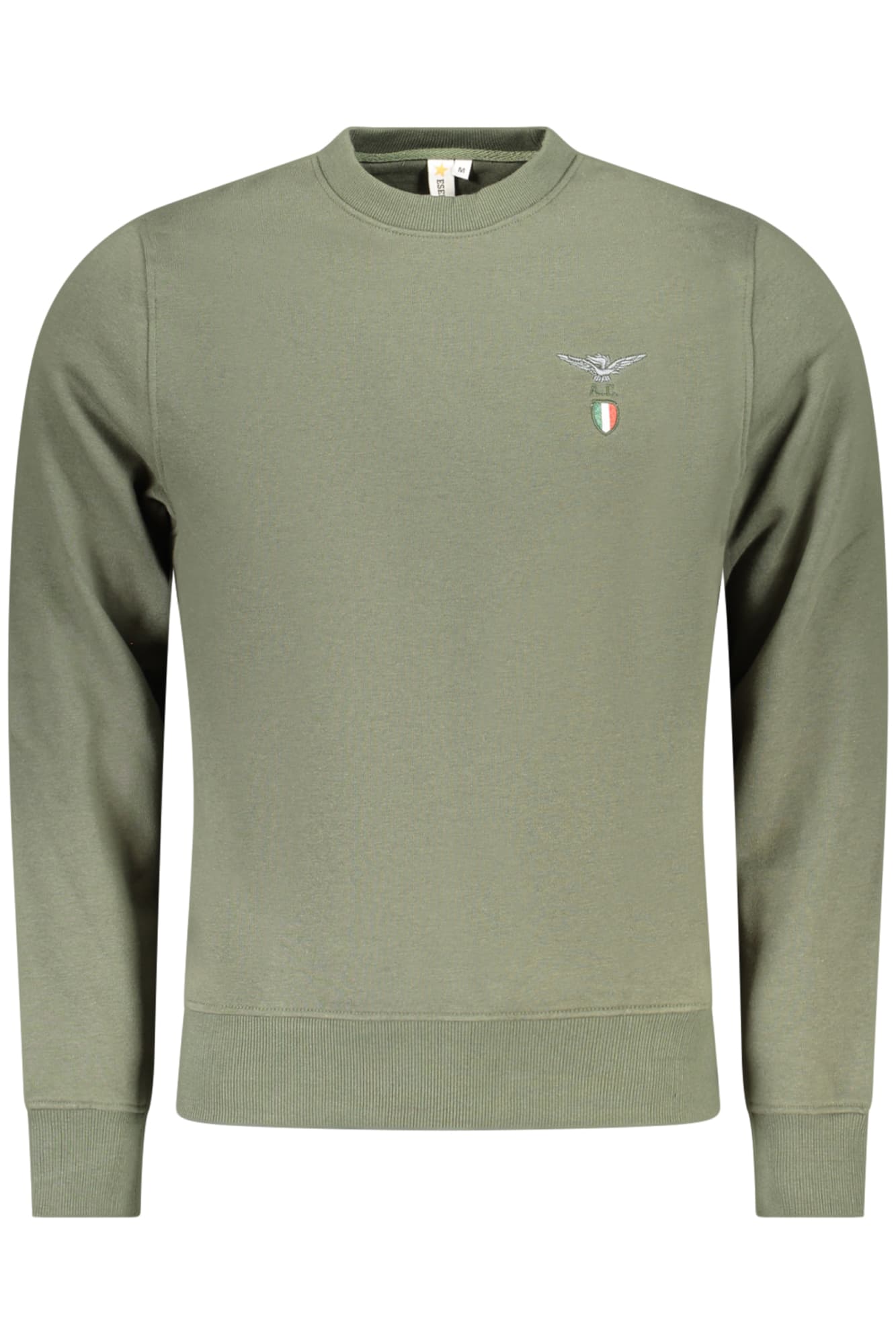 ACCADEMIA MILITARE FELPA SENZA ZIP UOMO VERDE