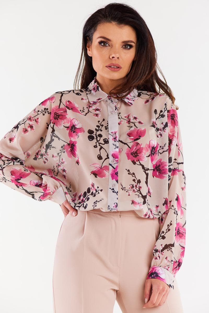 Camicia a manica lunga  model 196619 awama
