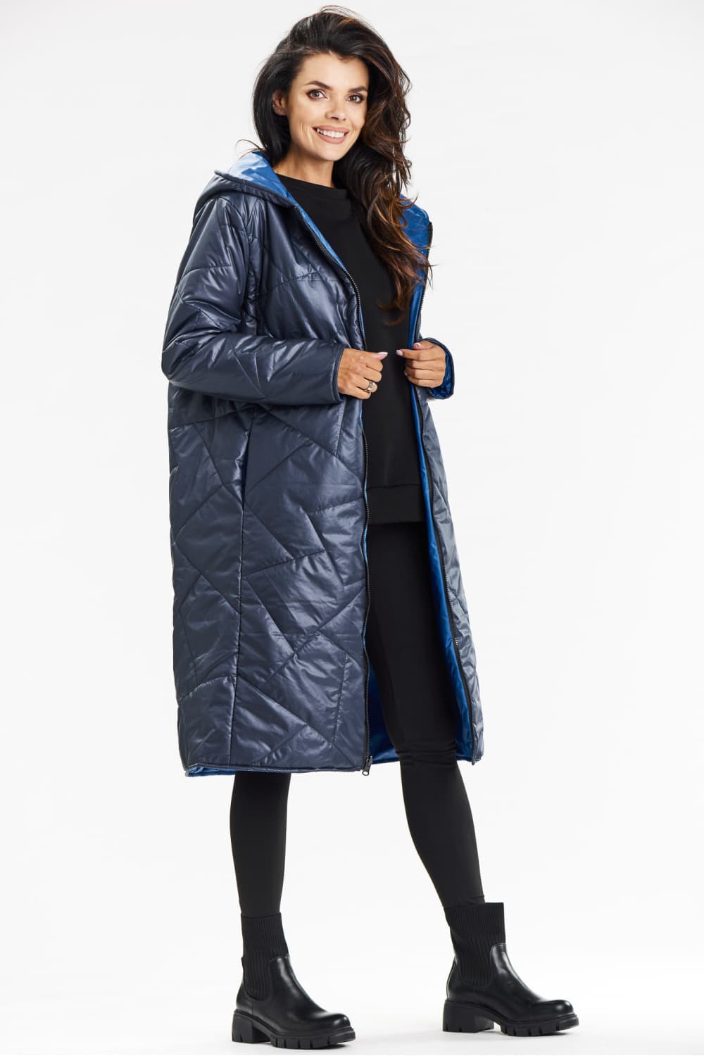 Cappotto model 200548 awama - Miniatura 2