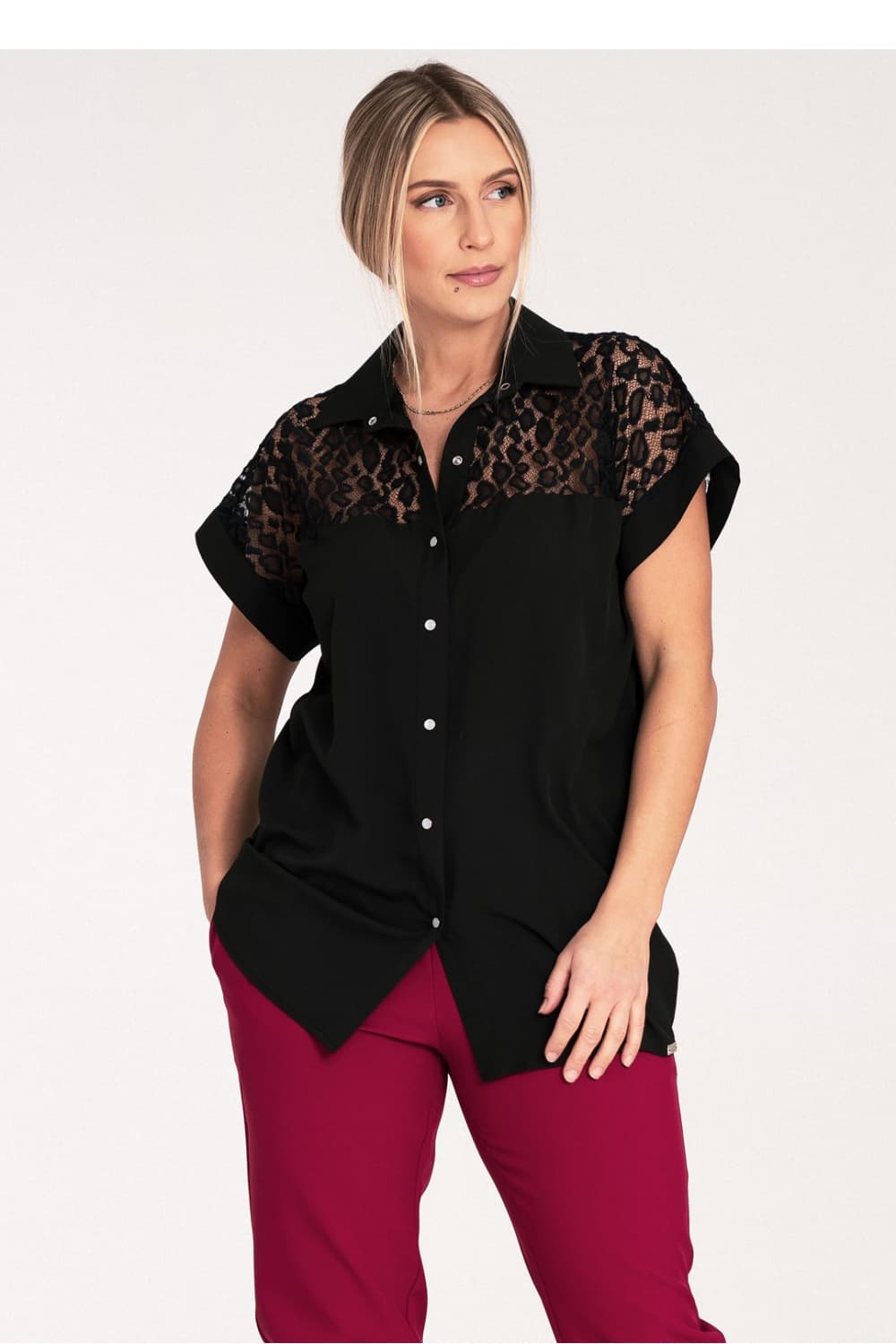 Camicia a manica corta model 204319 Figl