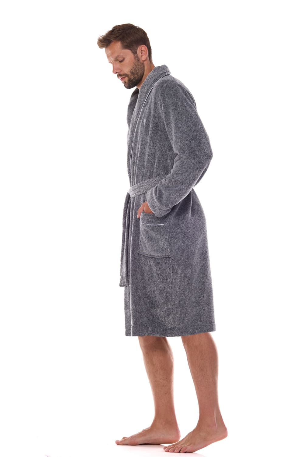 Accappatoio da uomo model 206079 L&L collection - Miniatura 2