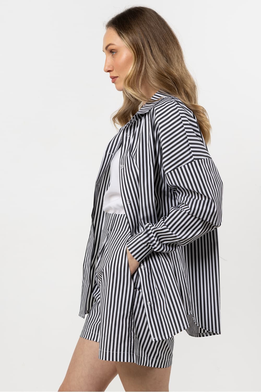 Camicia a manica lunga  model 212200 awama - Miniatura 2